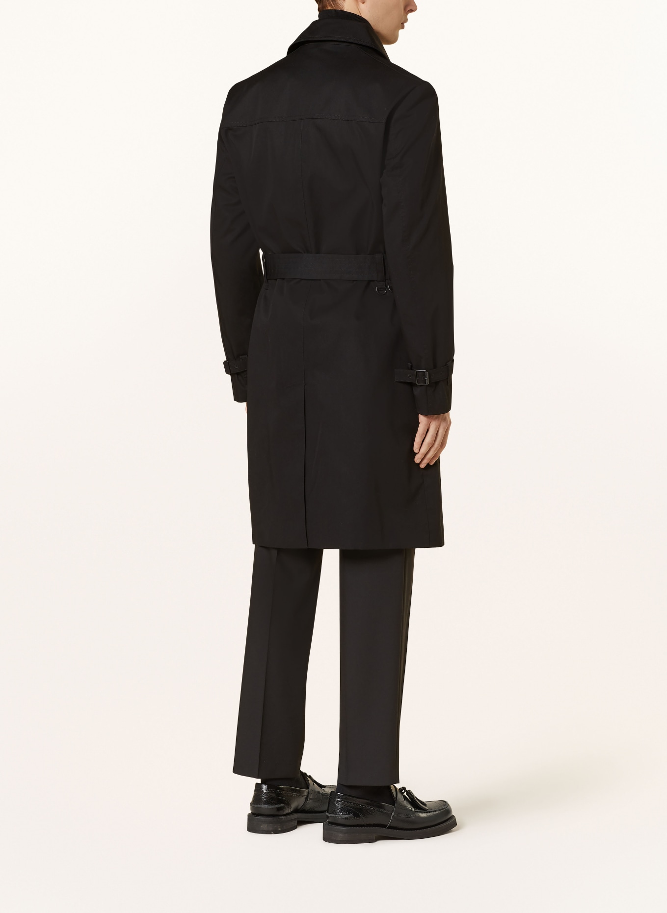 HUGO Trench coat MALUKS, Color: BLACK (Image 3)
