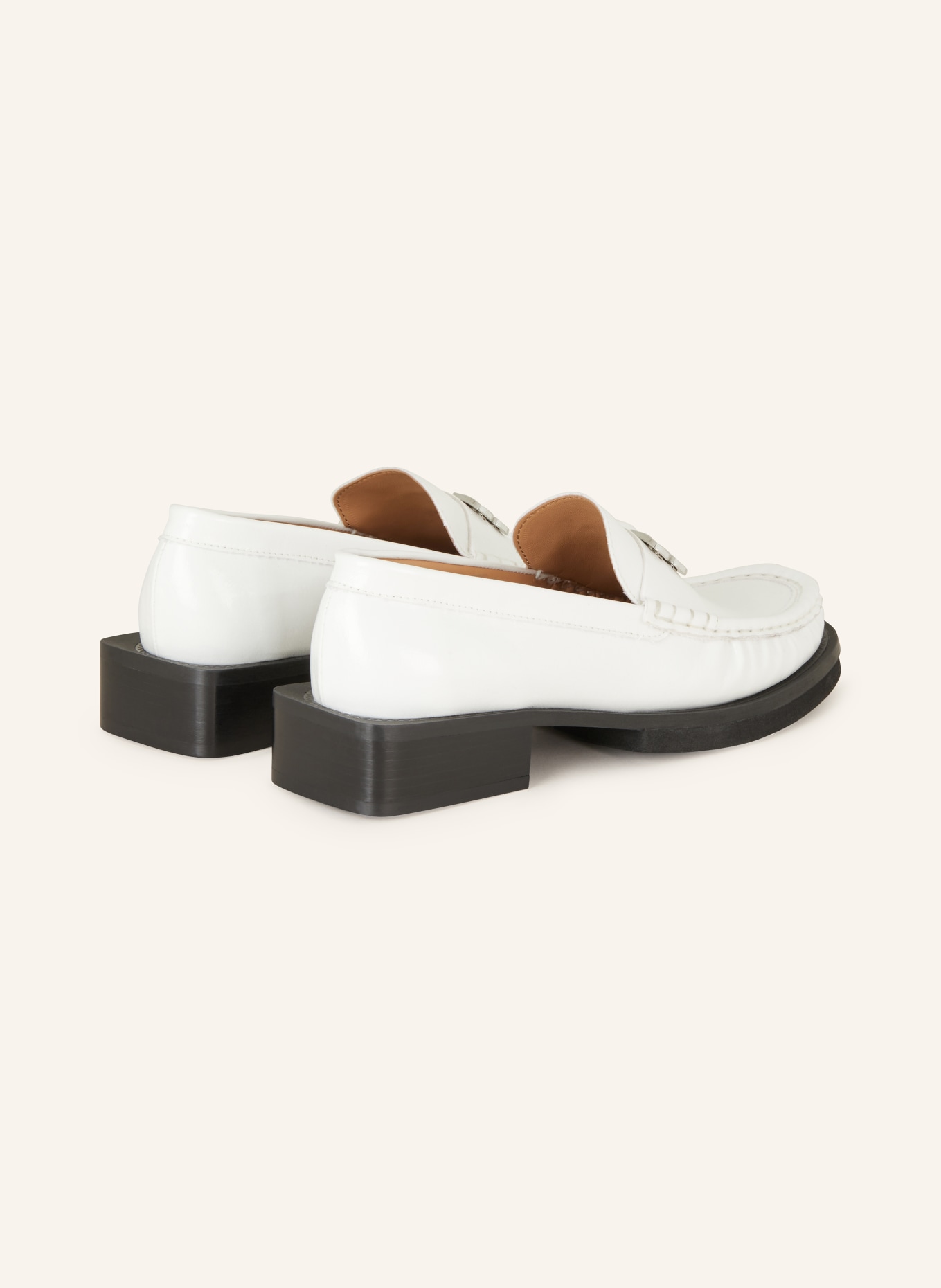 GANNI Loafers, Color: WHITE (Image 2)