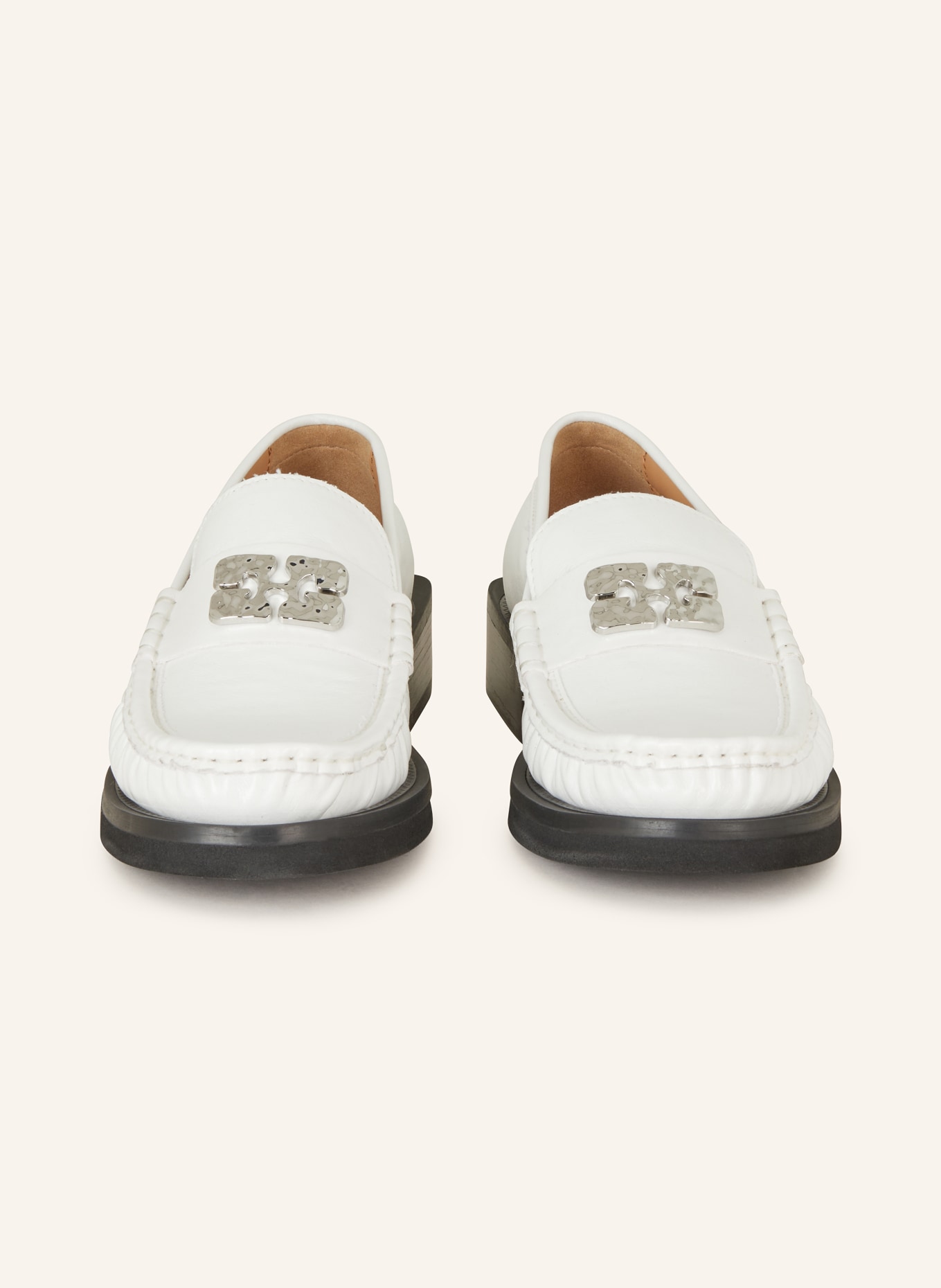 GANNI Loafers, Color: WHITE (Image 3)