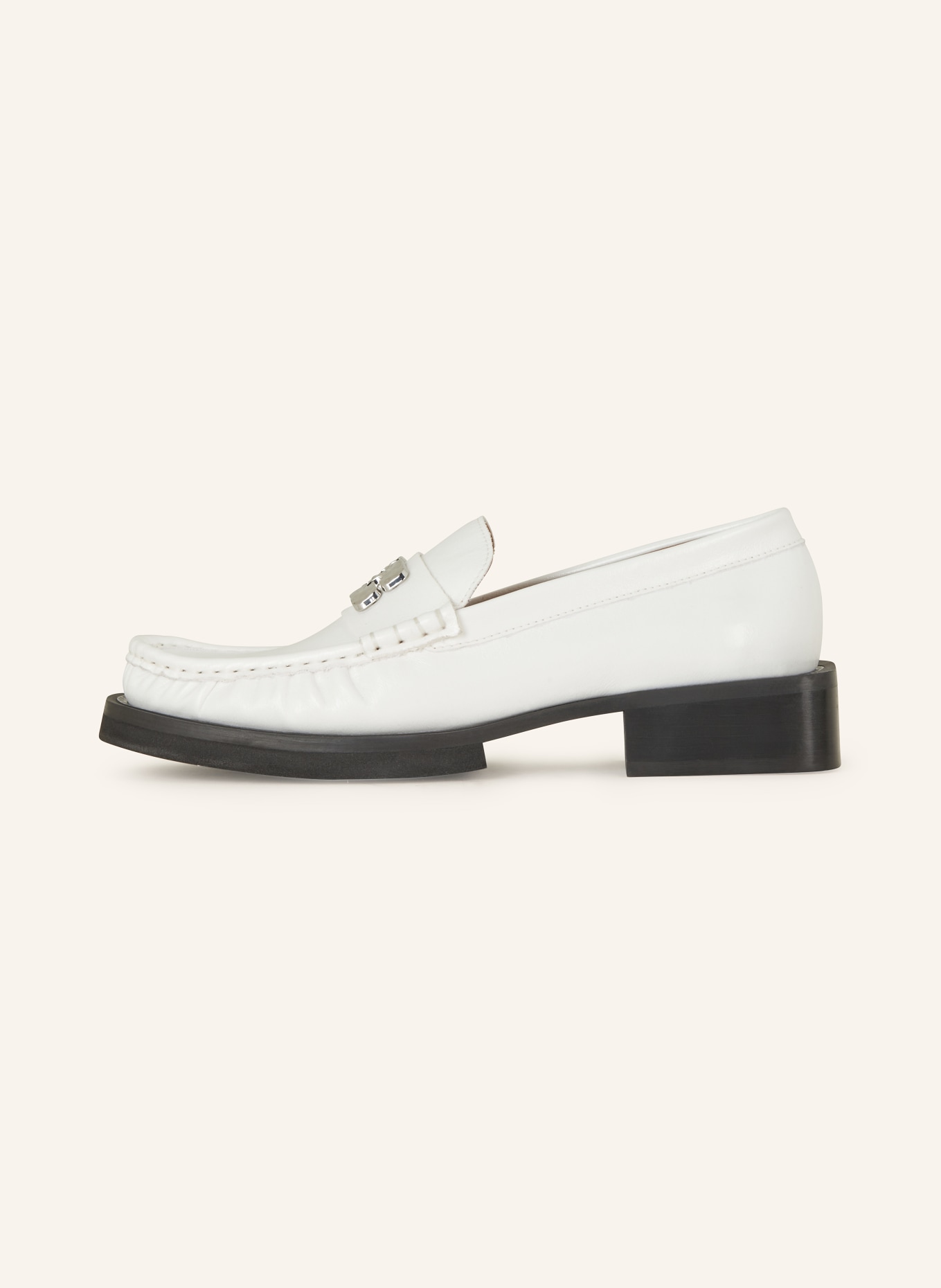 GANNI Loafers, Color: WHITE (Image 4)