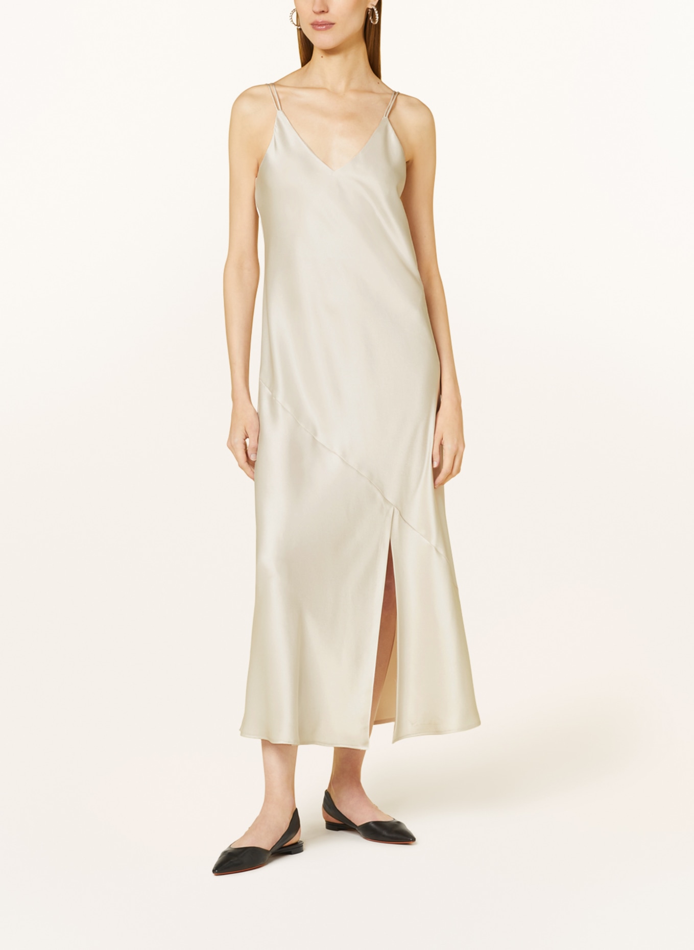 MARC CAIN Evening dress in satin, Color: 182 smoke (Image 2)