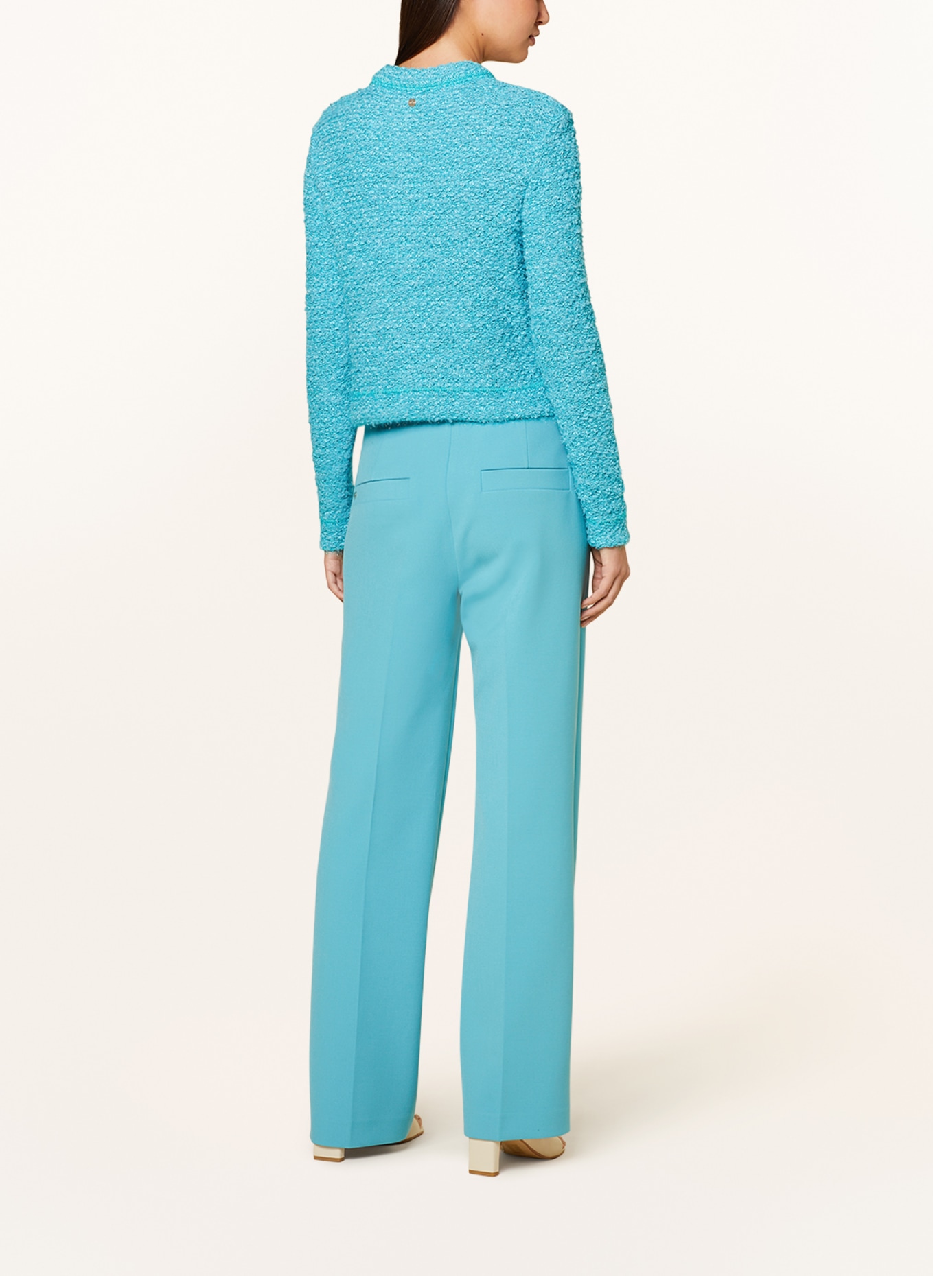 MARC CAIN Cardigan with glitter thread, Color: 334 deep tourmaline (Image 3)