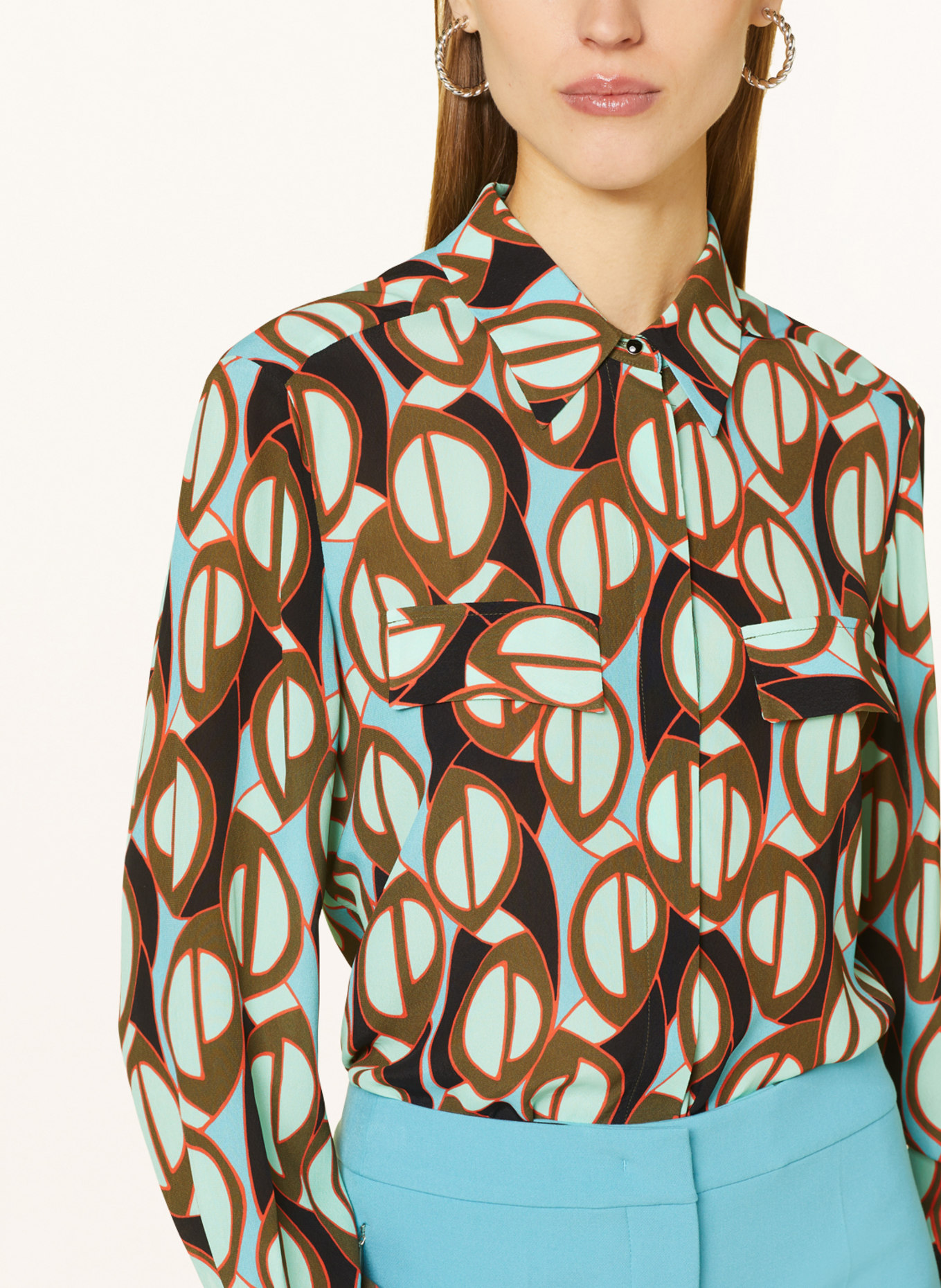MARC CAIN Shirt blouse, Color: 562 soft malachite (Image 4)