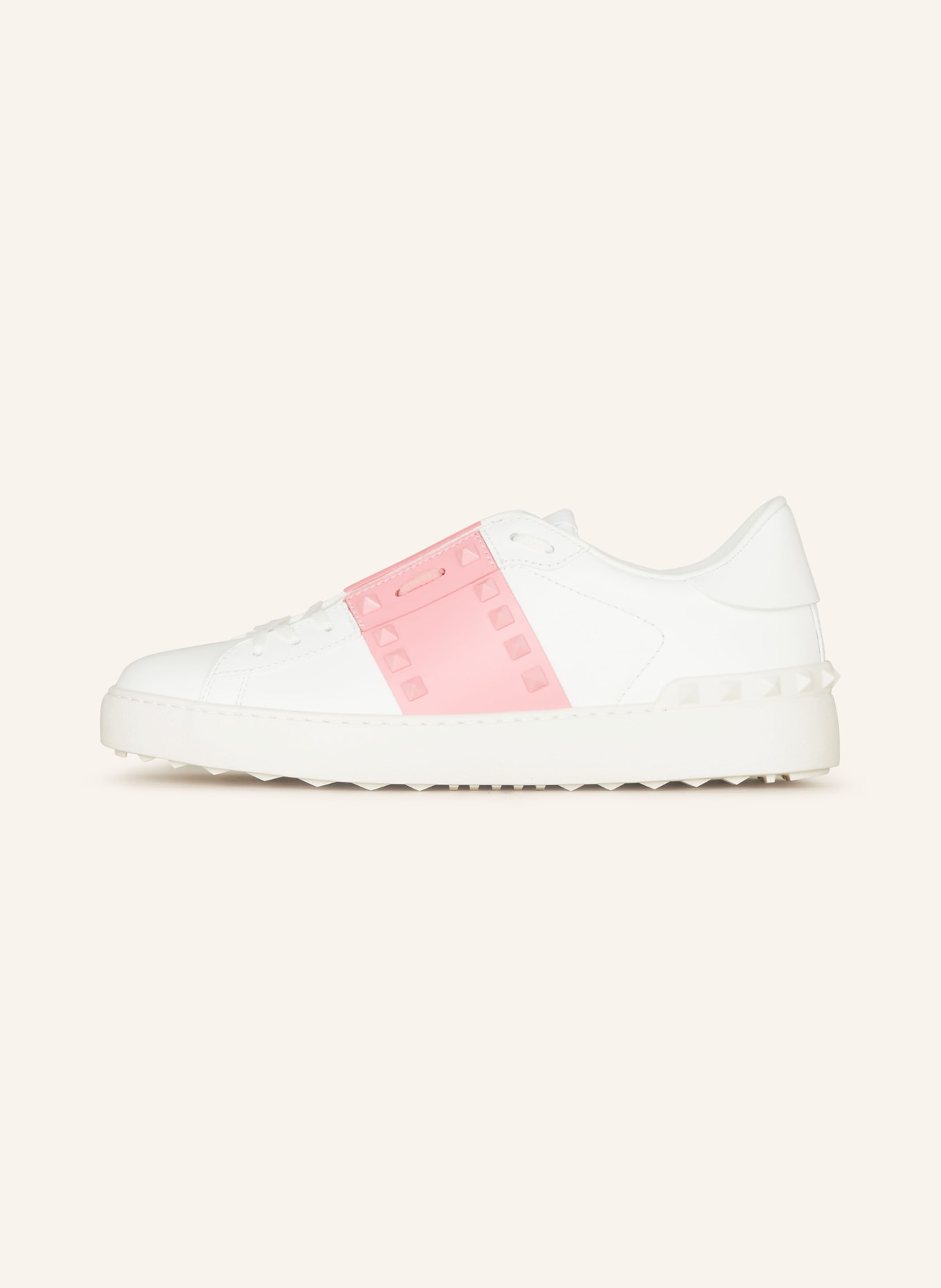 VALENTINO GARAVANI Sneakers ROCKSTUD UNTITLED with rivets, Color: WHITE/ PINK (Image 4)