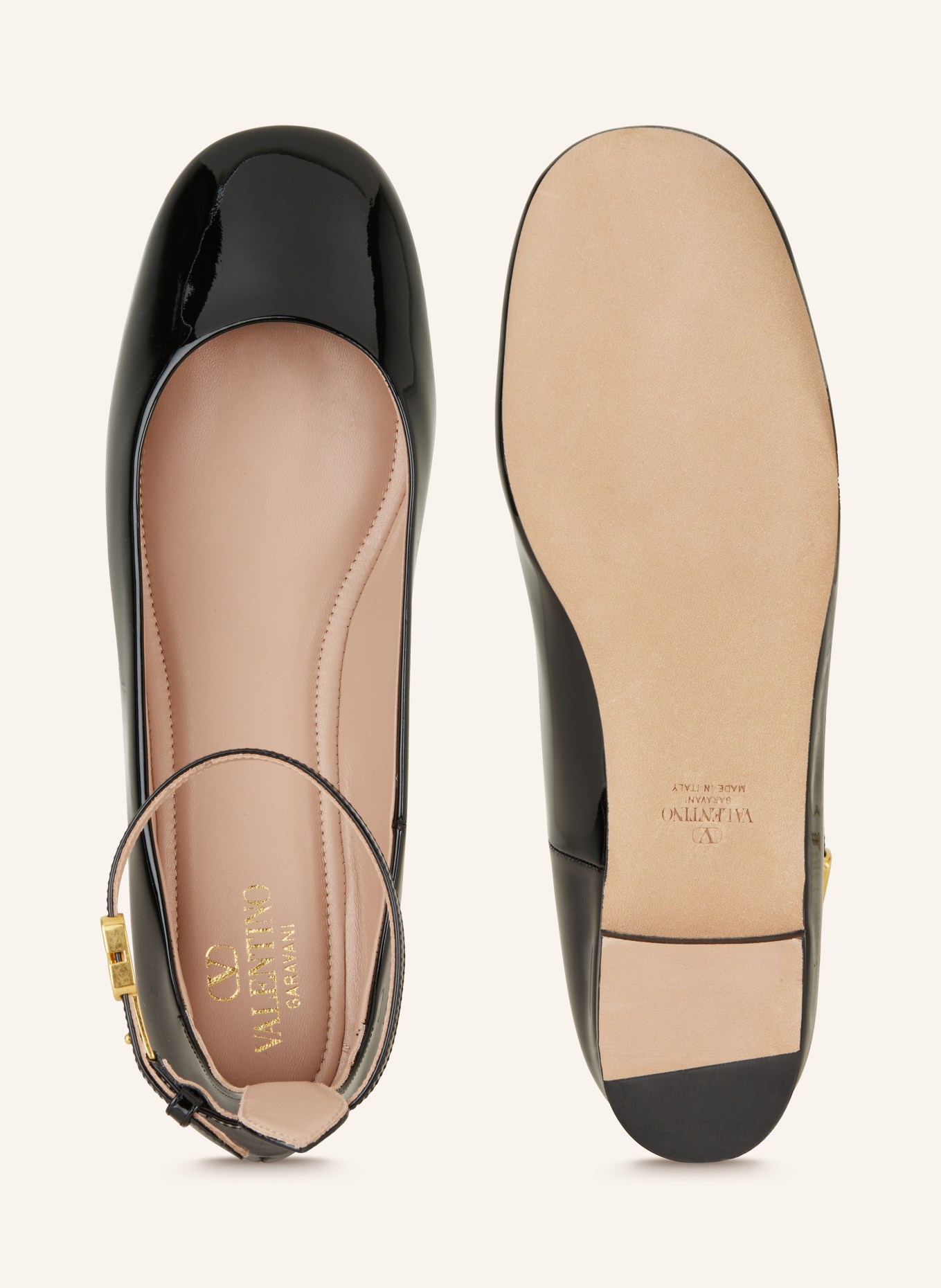 VALENTINO GARAVANI Slingback ballerinas TAN-GO, Color: BLACK (Image 5)