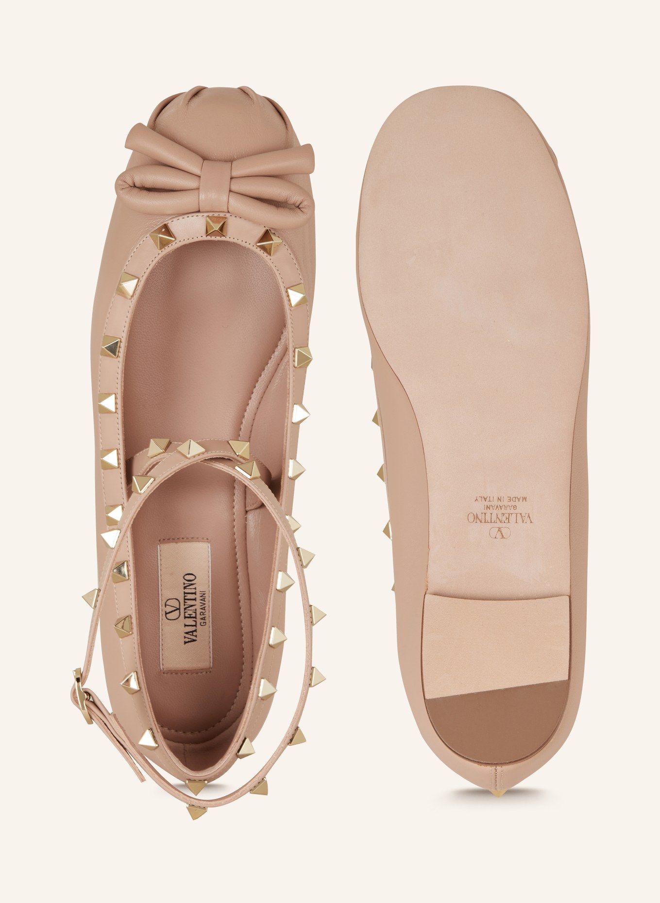 Valentino studded ballet flats top