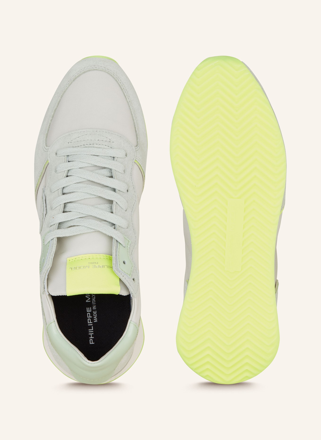 PHILIPPE MODEL Sneakers TRPX, Color: MINT/ NEON YELLOW (Image 5)