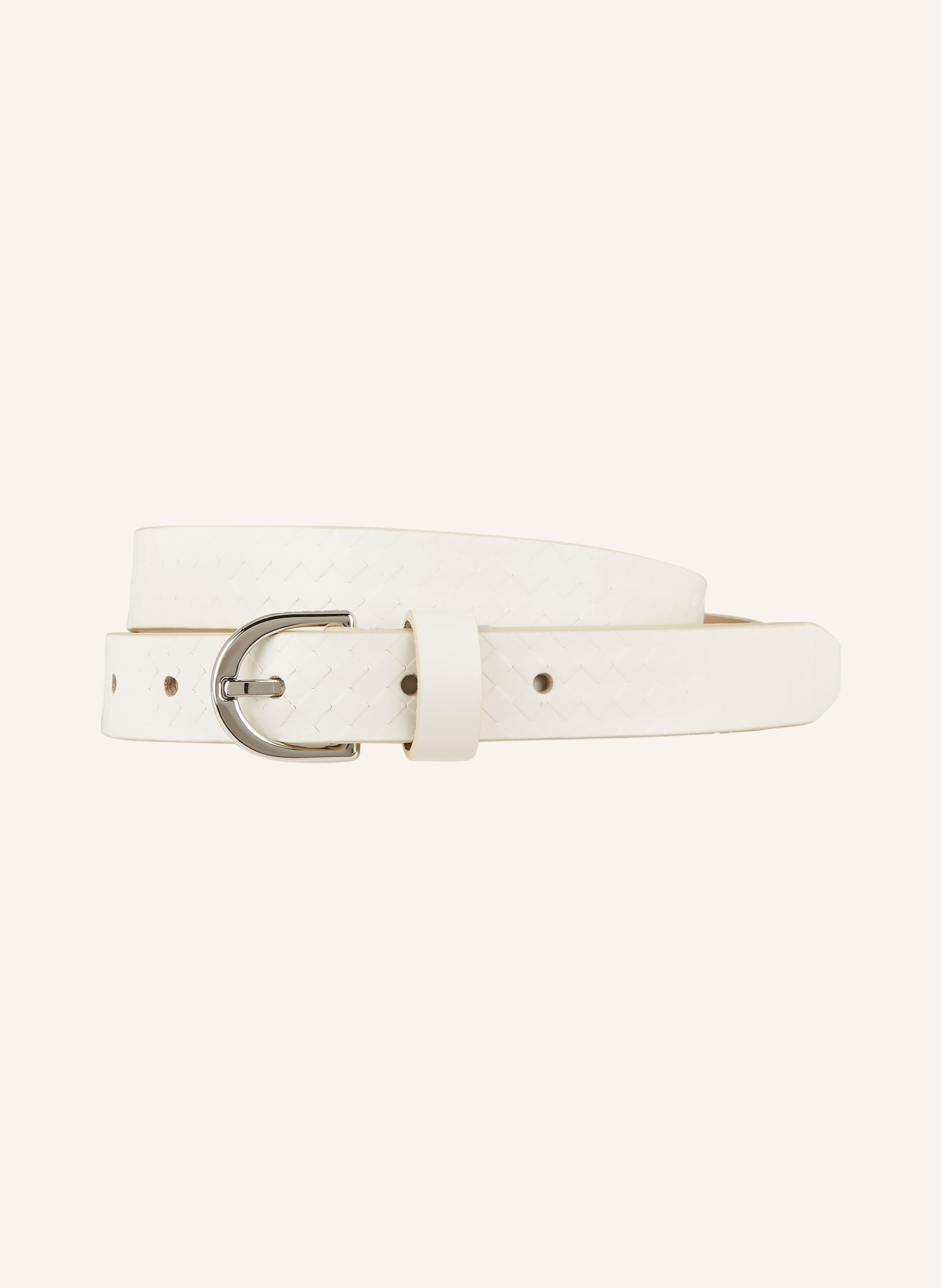 Calvin Klein Leather belt, Color: ECRU (Image 1)