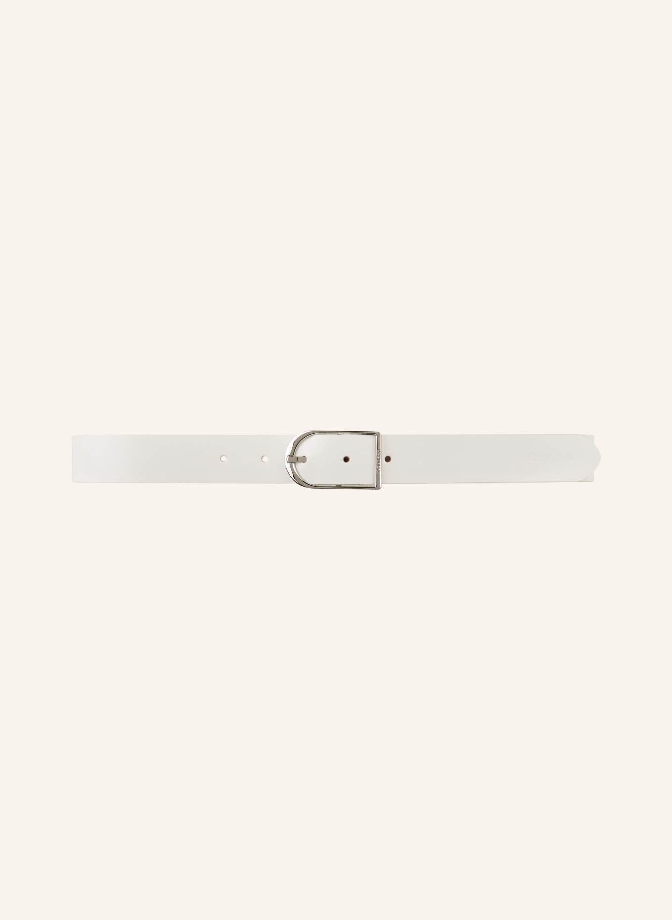 Calvin Klein Leather belt, Color: WHITE (Image 2)