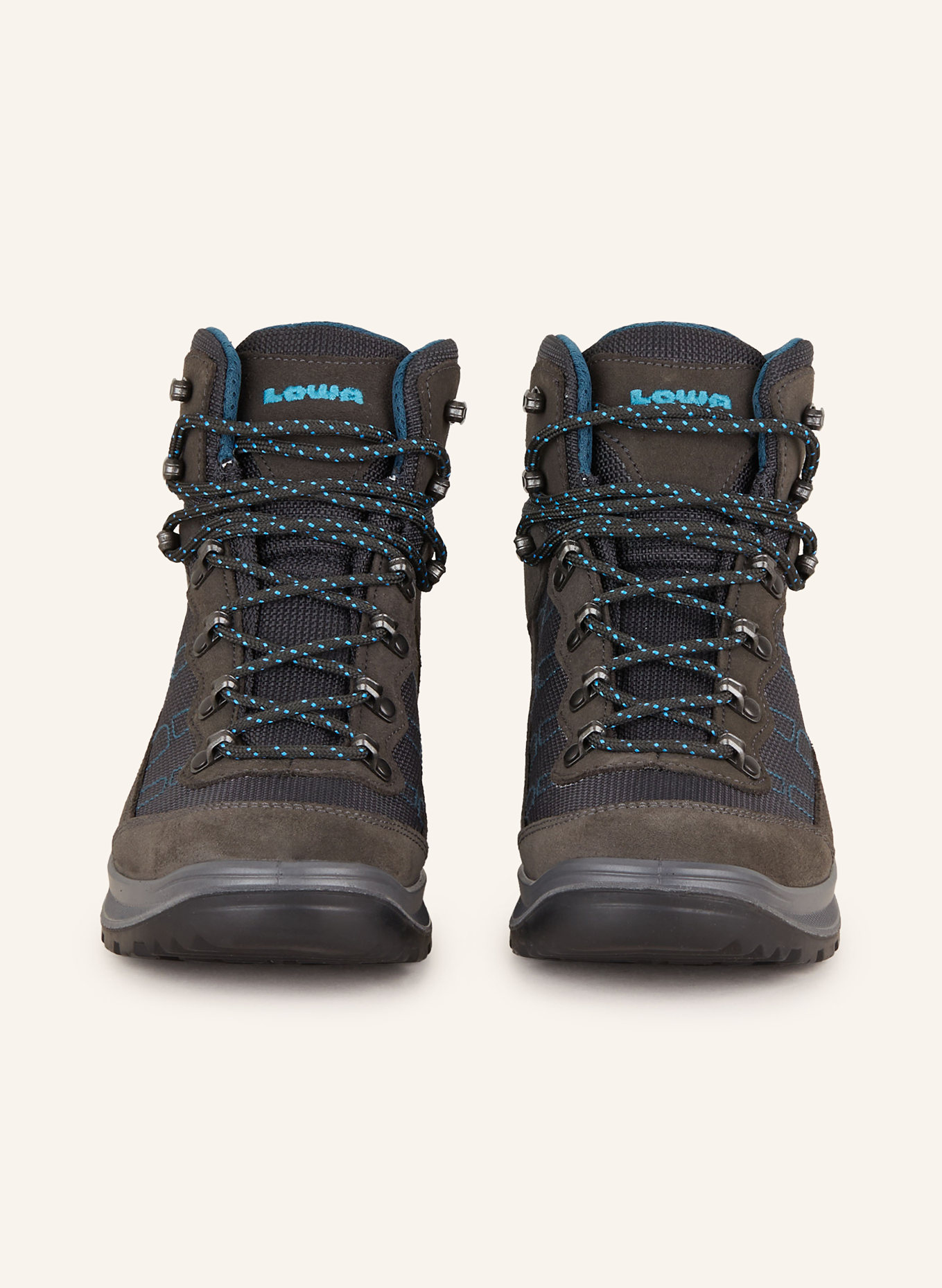 LOWA Trekking shoes TAURUS PRO GTX MID, Color: DARK GRAY/ TEAL (Image 3)