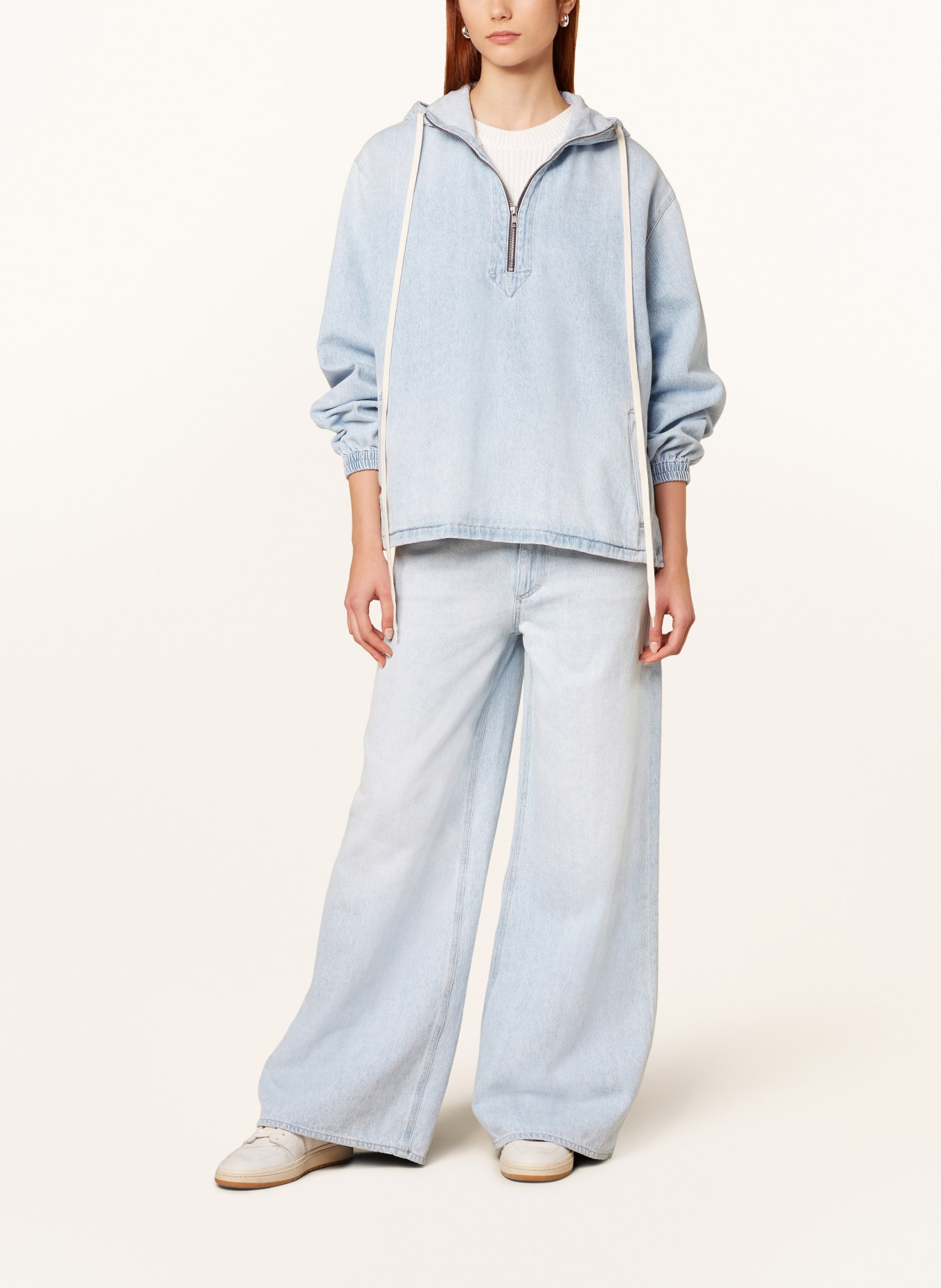 CLOSED Denim hoodie, Color: LBL Light Blue (Image 2)