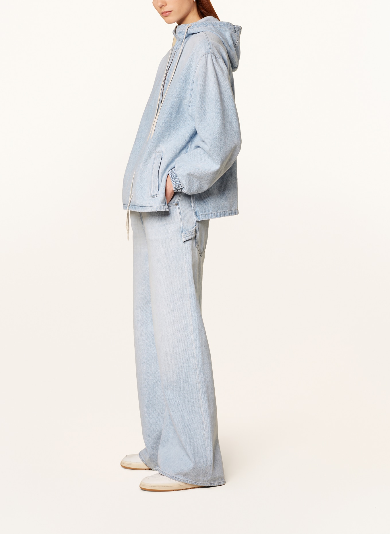 CLOSED Džínová mikina s kapucí, Barva: LBL Light Blue (Obrázek 4)