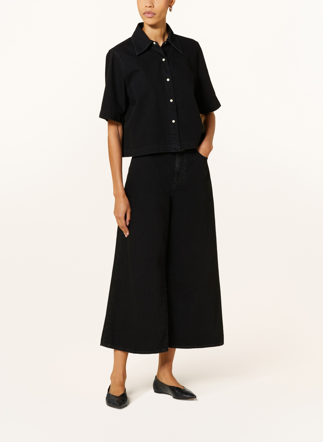 CLOSED Denim blouse, Color: BLACK (Image 2)