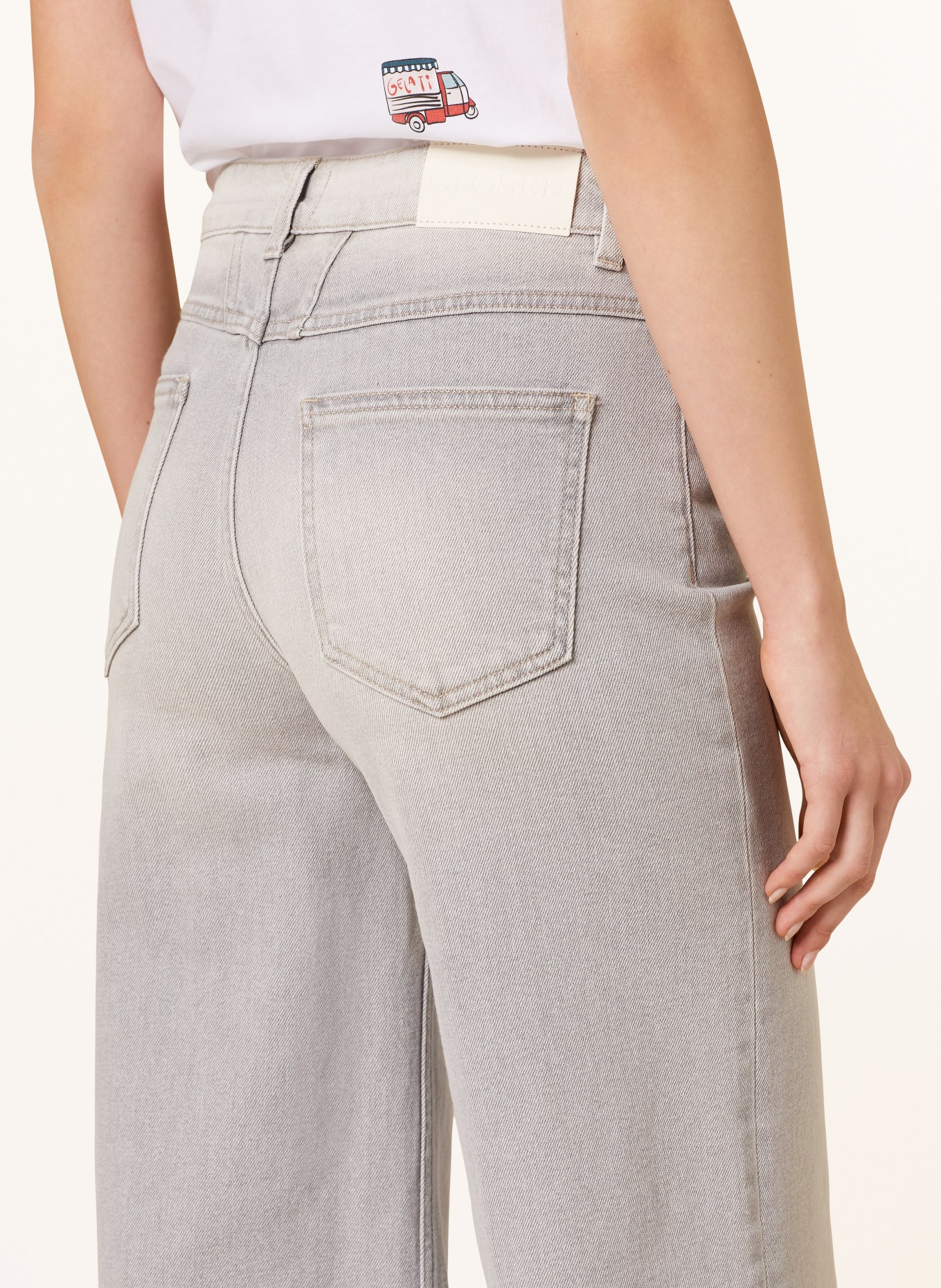 CLOSED Straight jeans GLOW-UP, Color: LGY LIGHT GREY (Image 5)