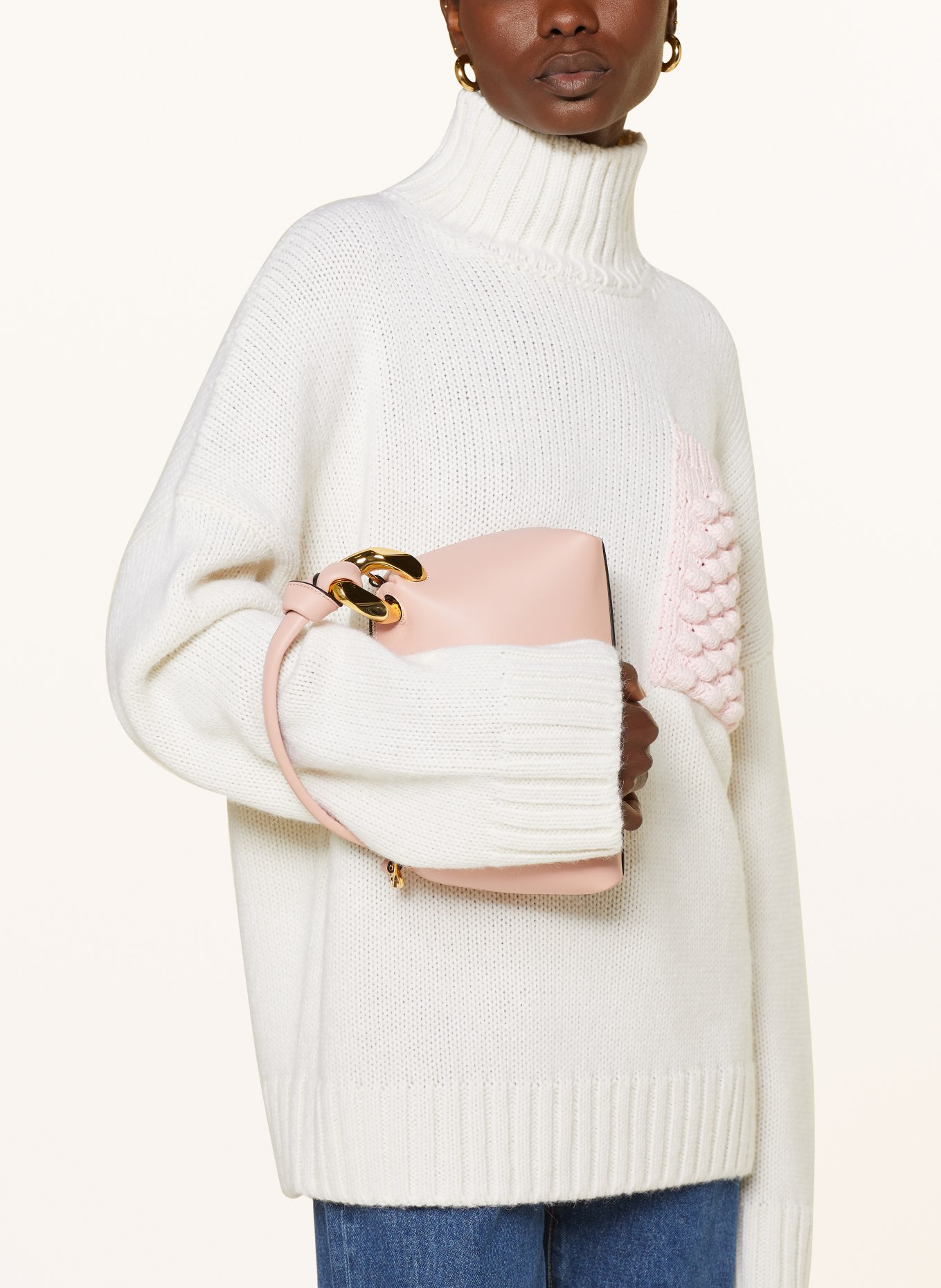 JW ANDERSON Crossbody bag THE JWA CORNER SMALL, Color: ROSE (Image 4)