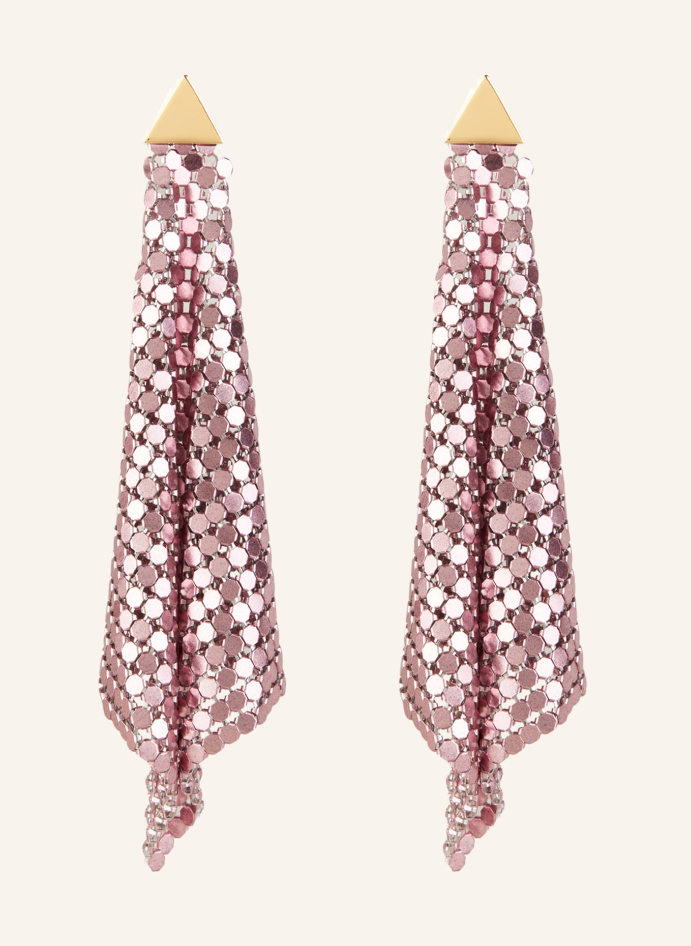 rabanne Earrings PIXEL FLOW, Color: PINK (Image 1)