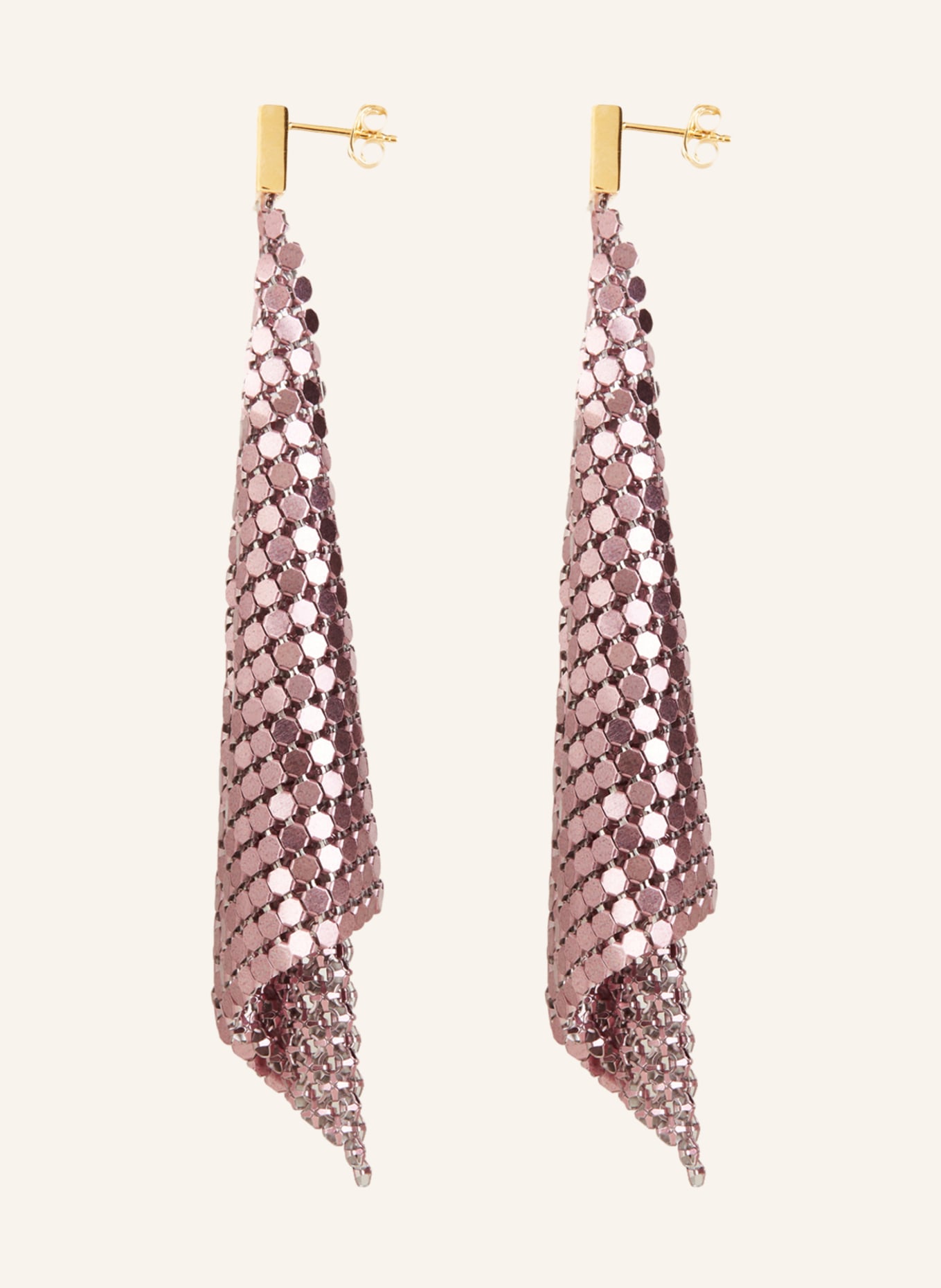 rabanne Earrings PIXEL FLOW, Color: PINK (Image 2)