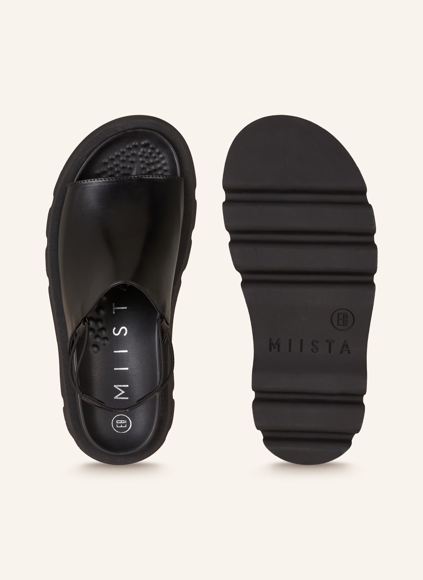 MIISTA Platform sandals NOREEN, Color: BLACK (Image 5)