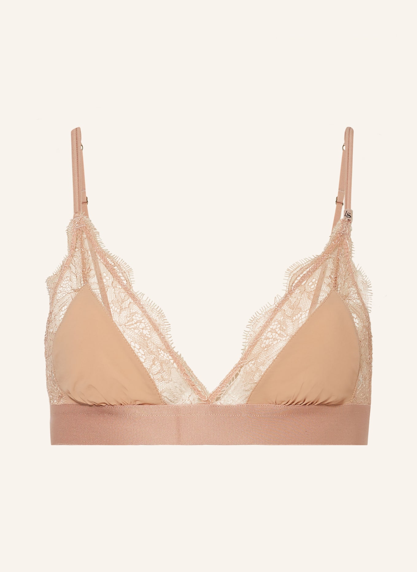 LOVE Stories Triangle bra LOVE LACE, Color: BEIGE (Image 1)