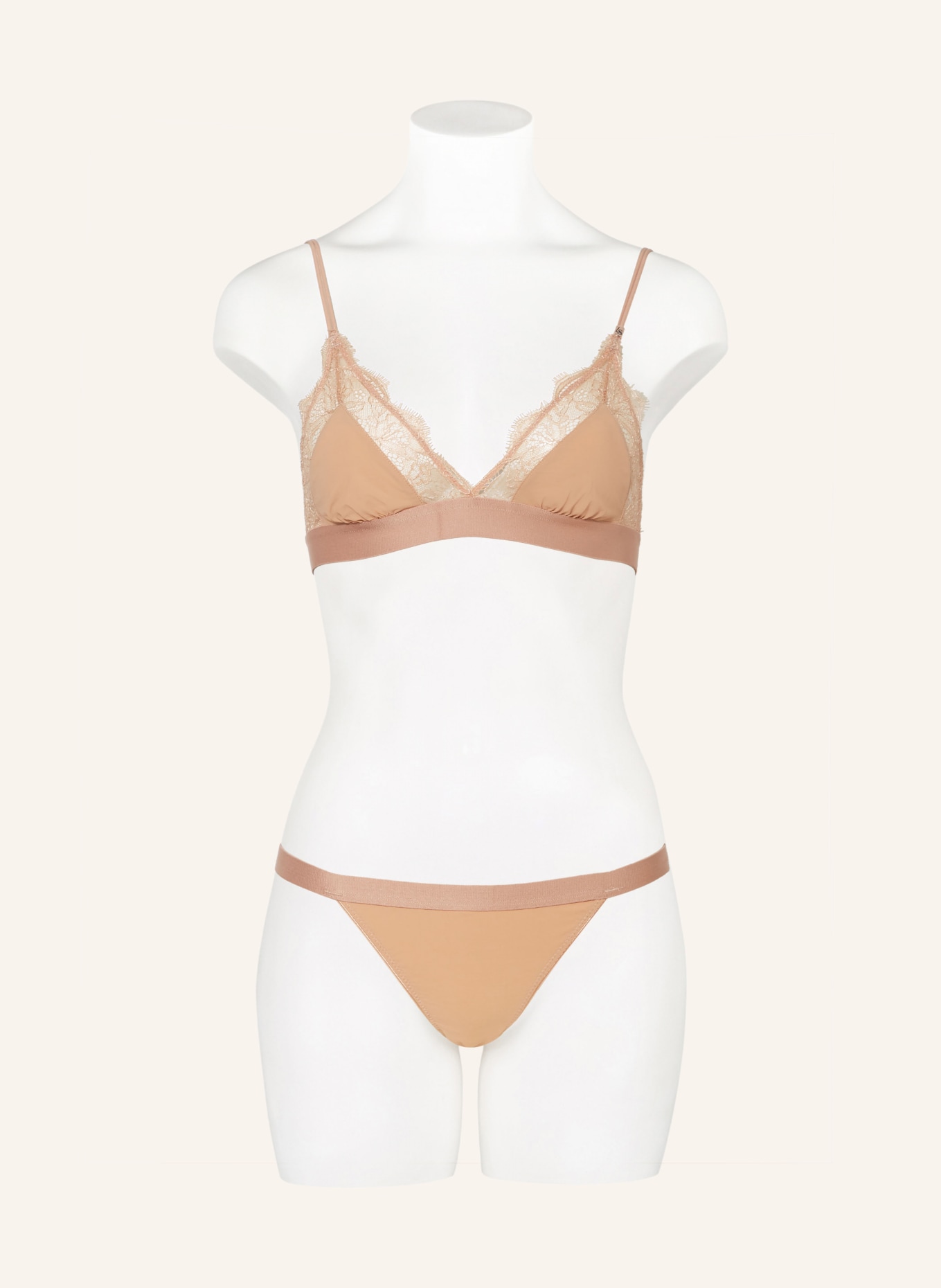 LOVE Stories Triangle bra LOVE LACE, Color: BEIGE (Image 2)