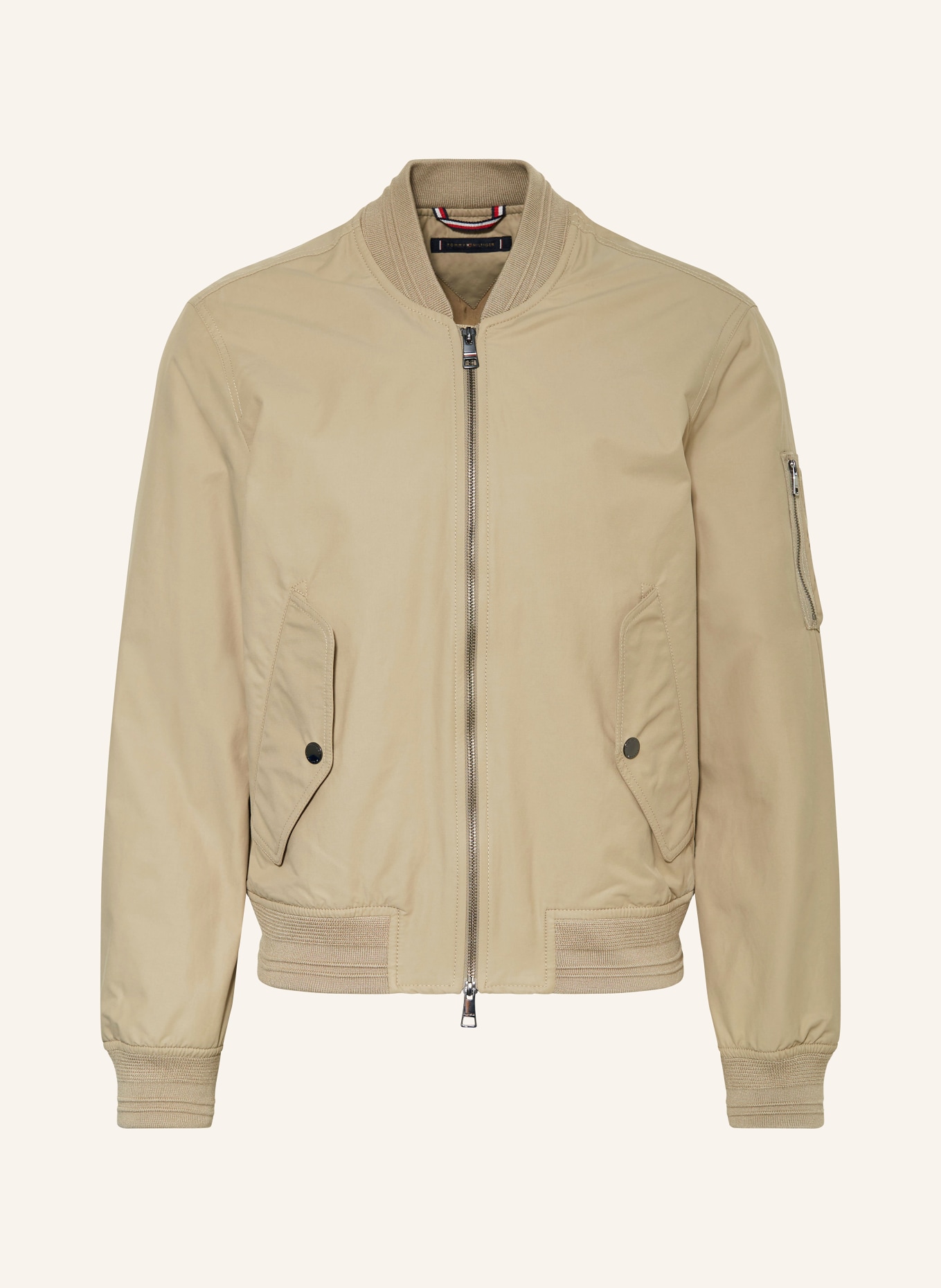 TOMMY HILFIGER Bomber jacket, Color: BEIGE (Image 1)
