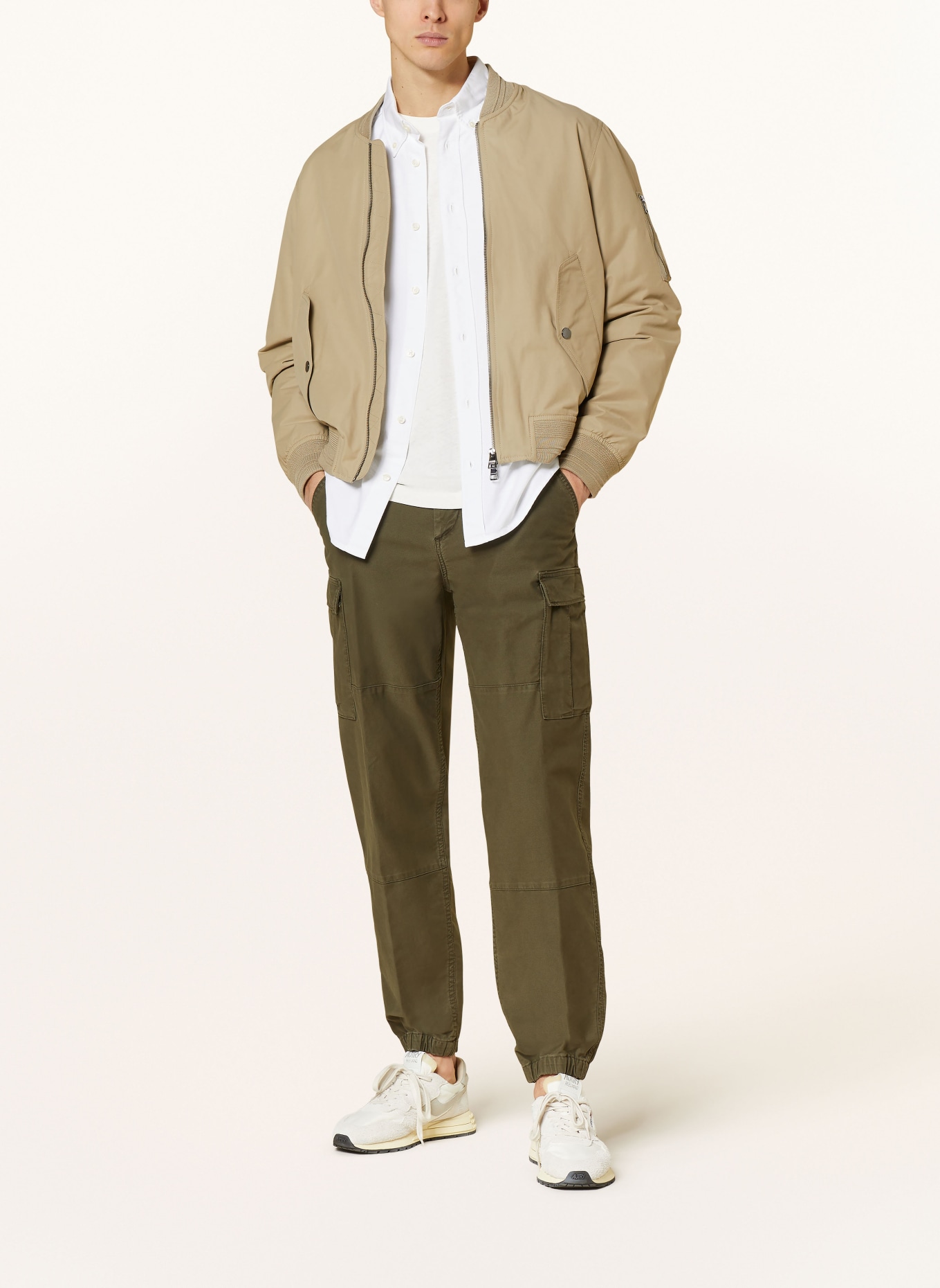 TOMMY HILFIGER Bomber jacket, Color: BEIGE (Image 2)