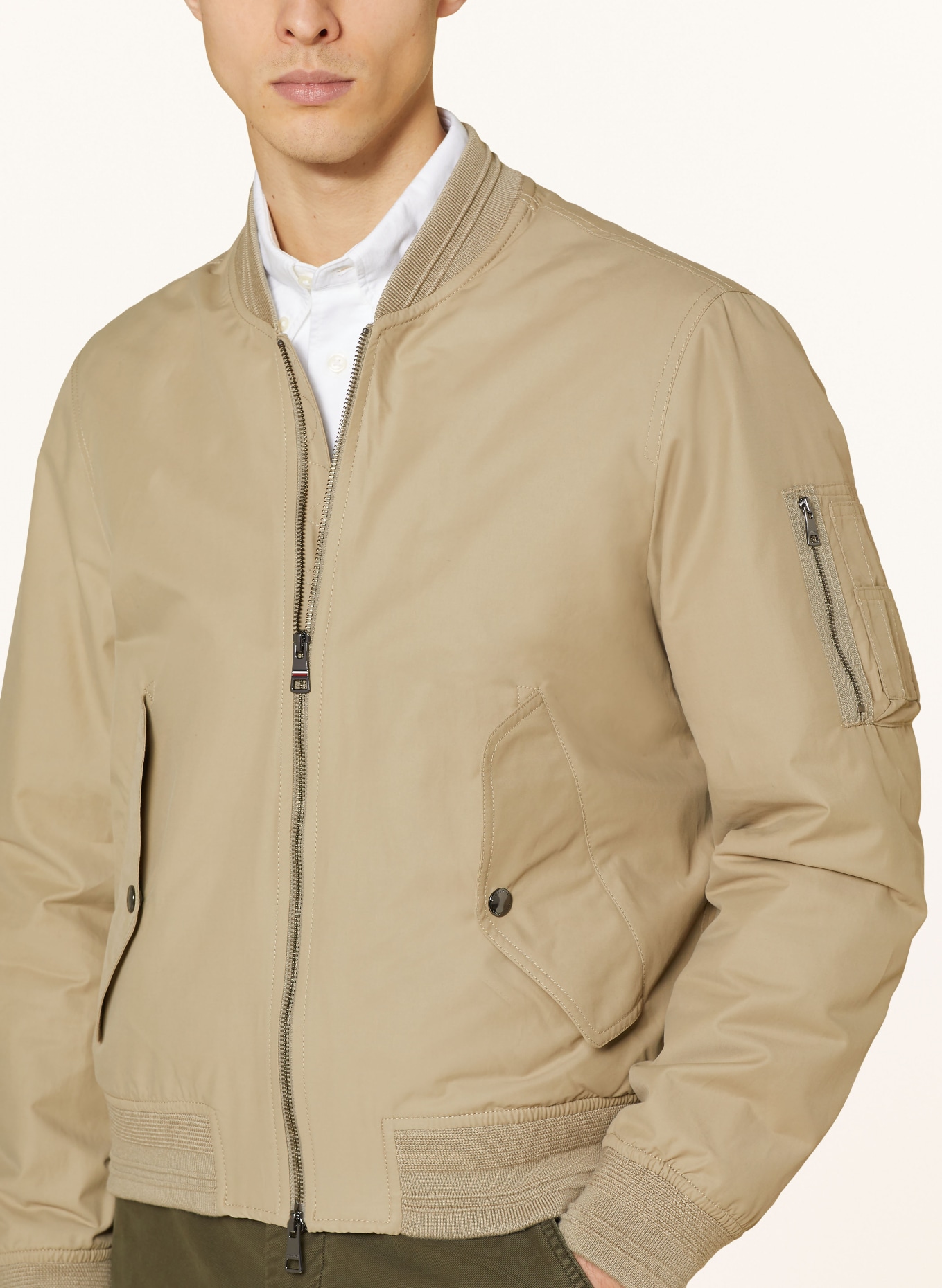 TOMMY HILFIGER Bomber jacket, Color: BEIGE (Image 4)