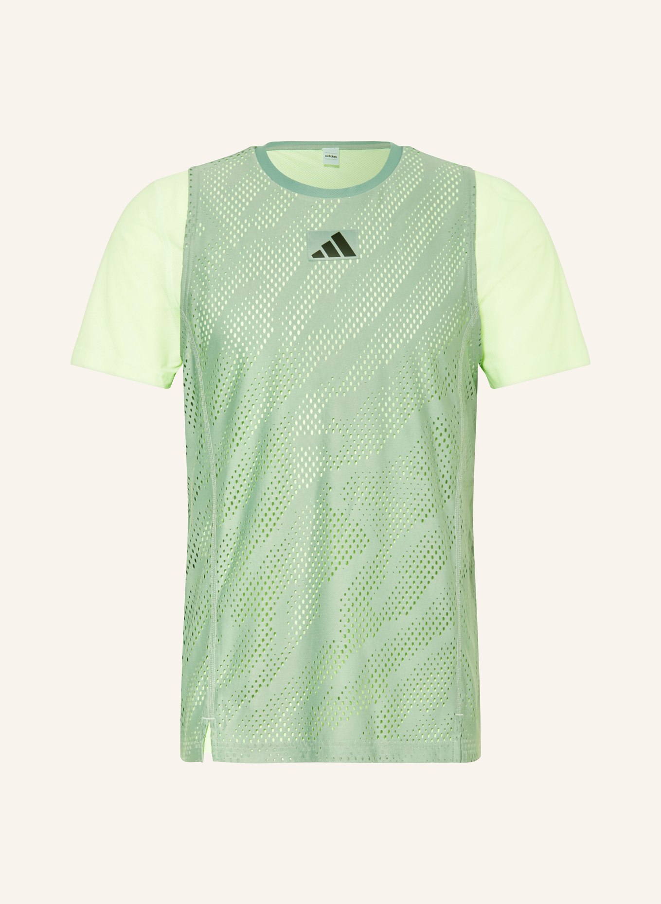 adidas Funkční tričko TENNIS PRO, Barva: ZELENÁ/ NEONOVĚ ZELENÁ (Obrázek 1)