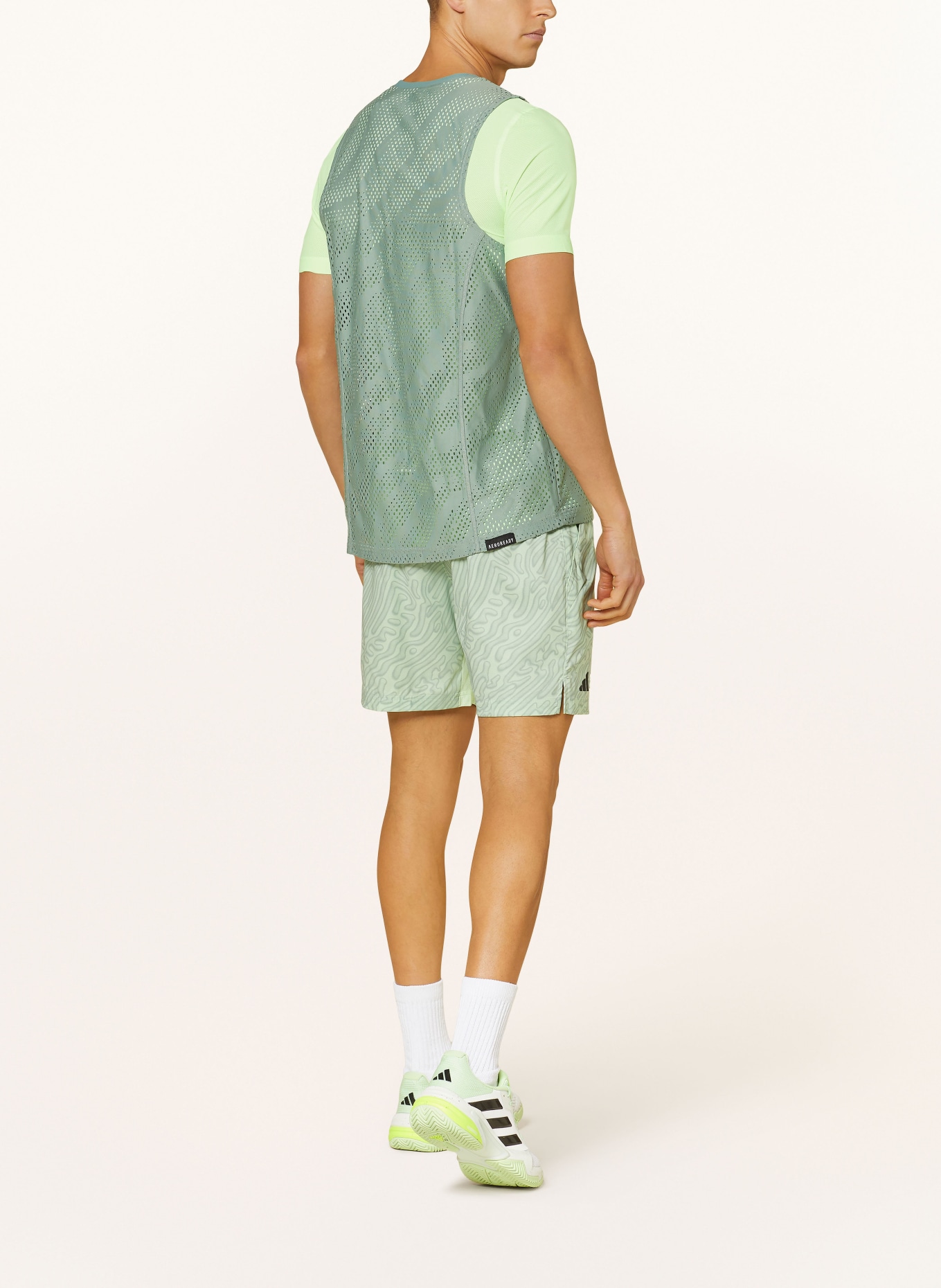 adidas Functional shirt TENNIS PRO, Color: GREEN/ NEON GREEN (Image 3)