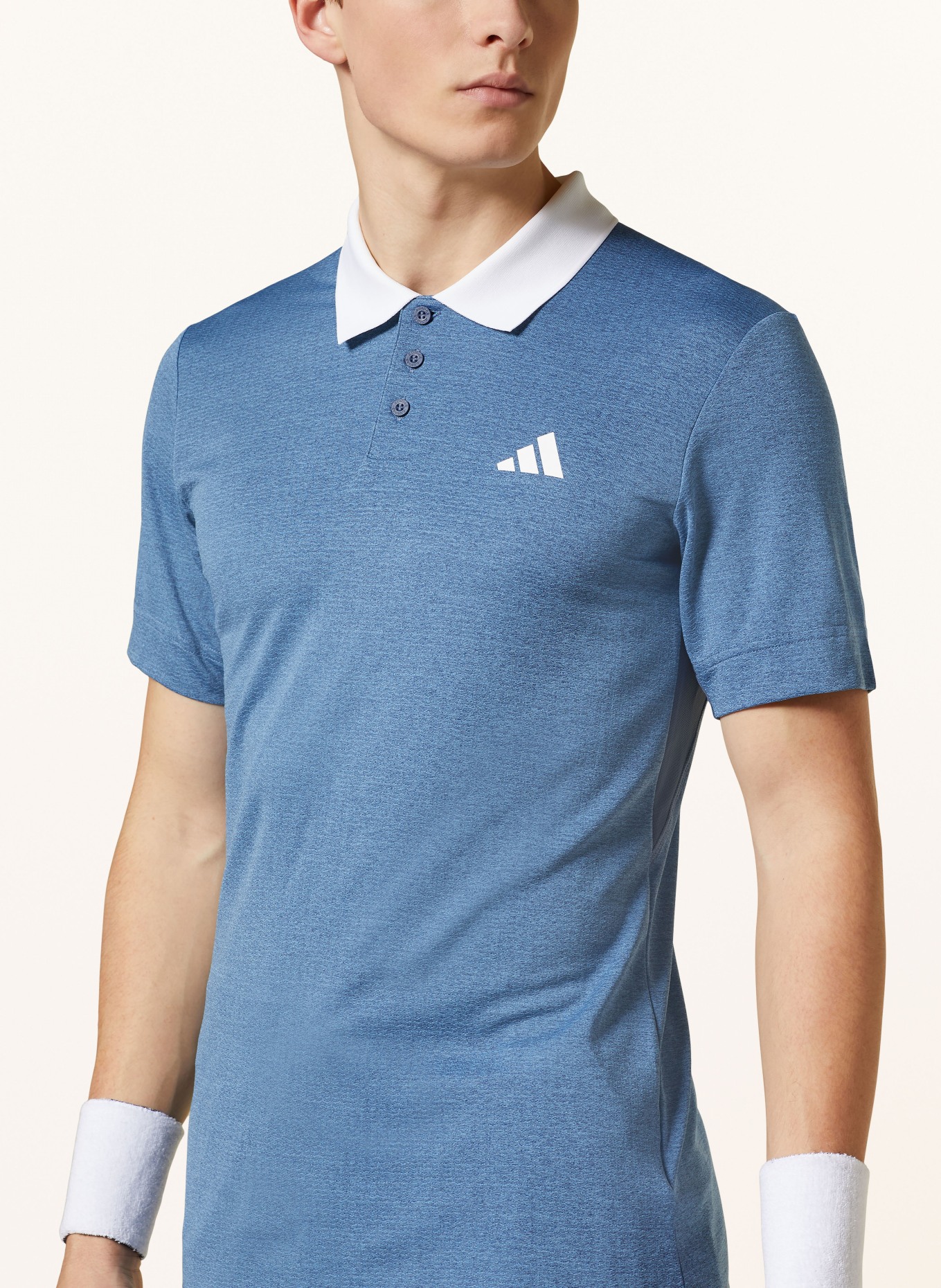 adidas Funktions-Poloshirt FREELIFT Regular Fit, Farbe: BLAU (Bild 4)
