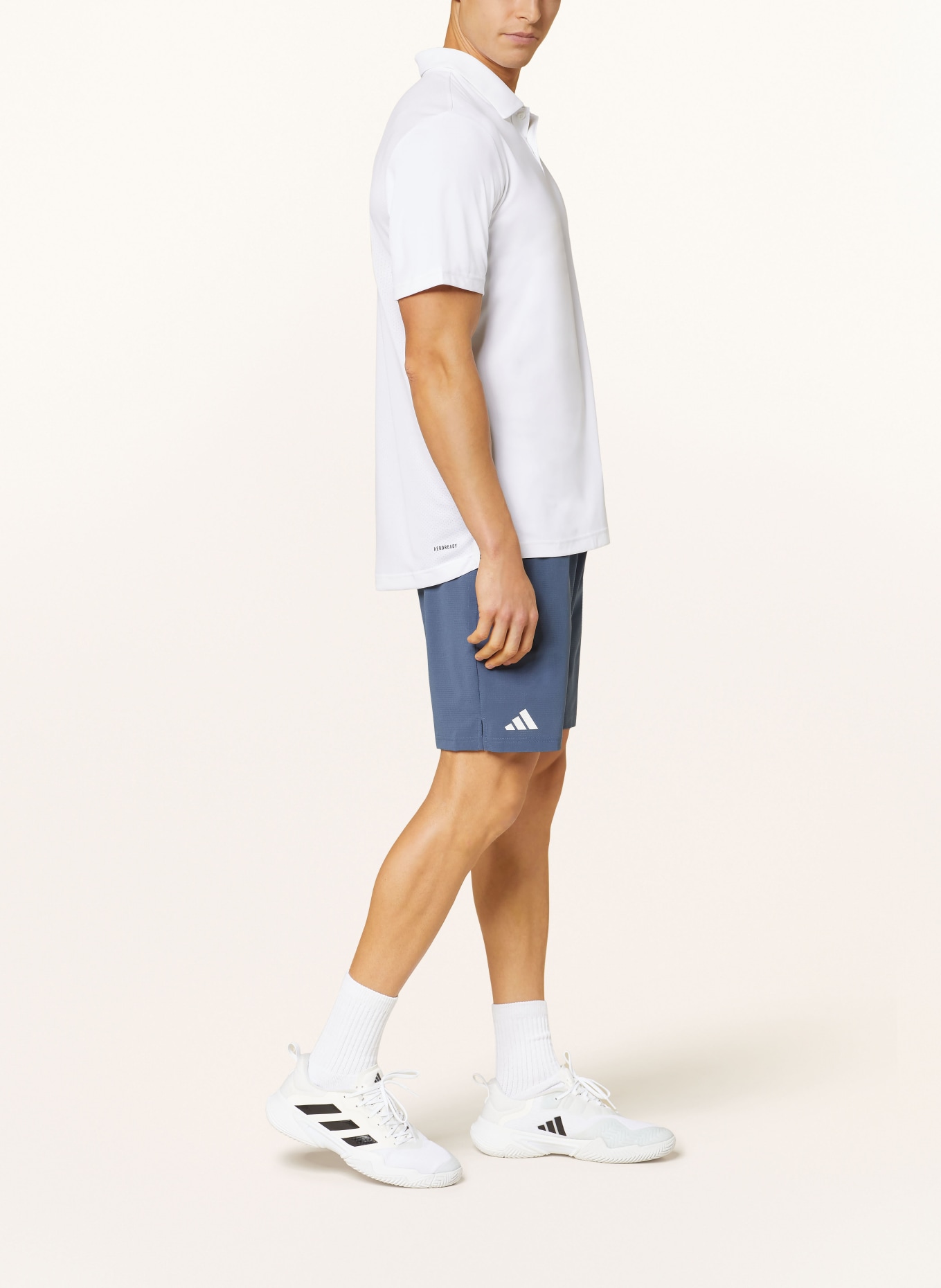 adidas Tennisshorts ERGO, Farbe: BLAUGRAU (Bild 4)