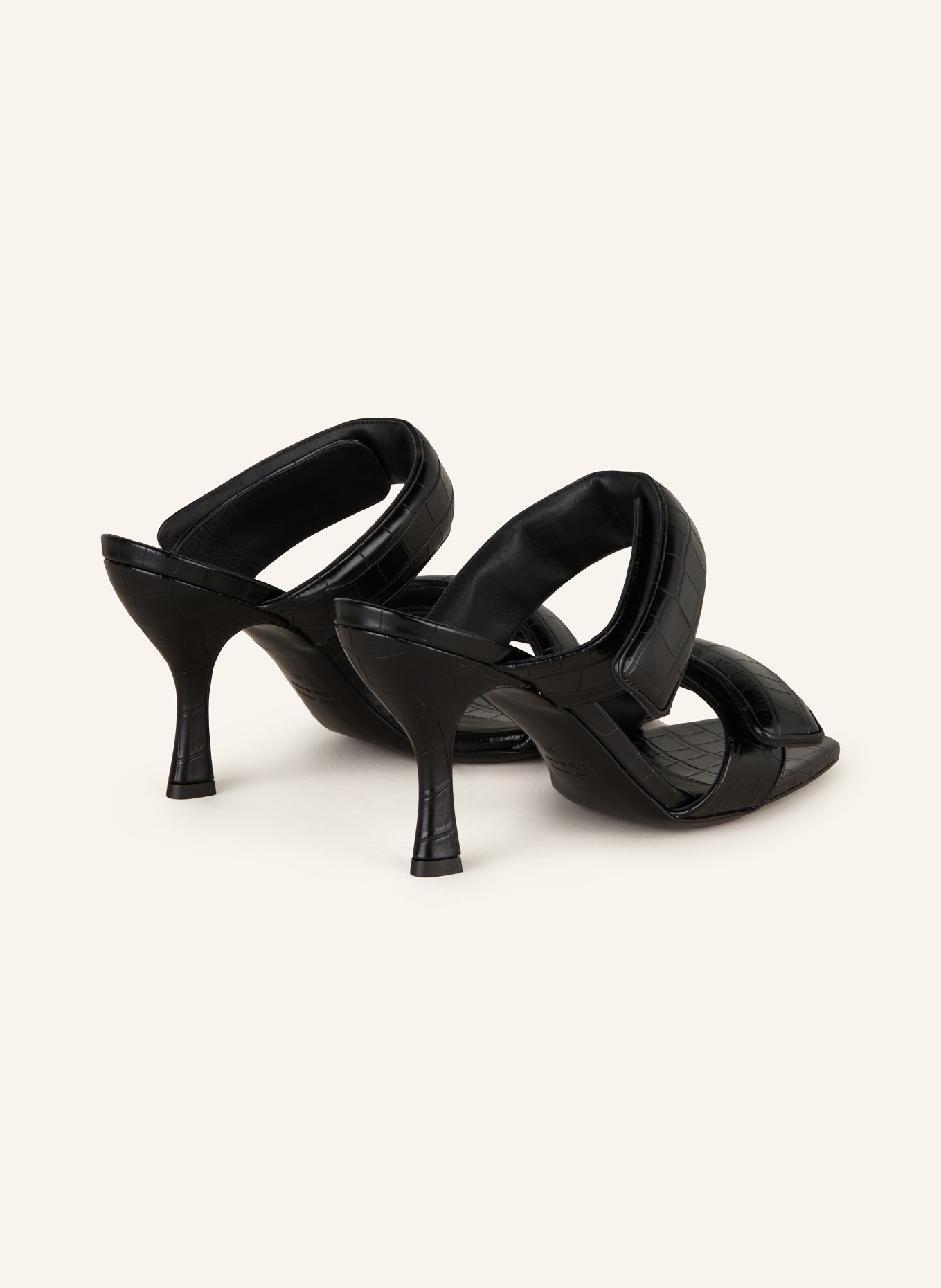 GIA BORGHINI Mules PERNI 03: BLACK