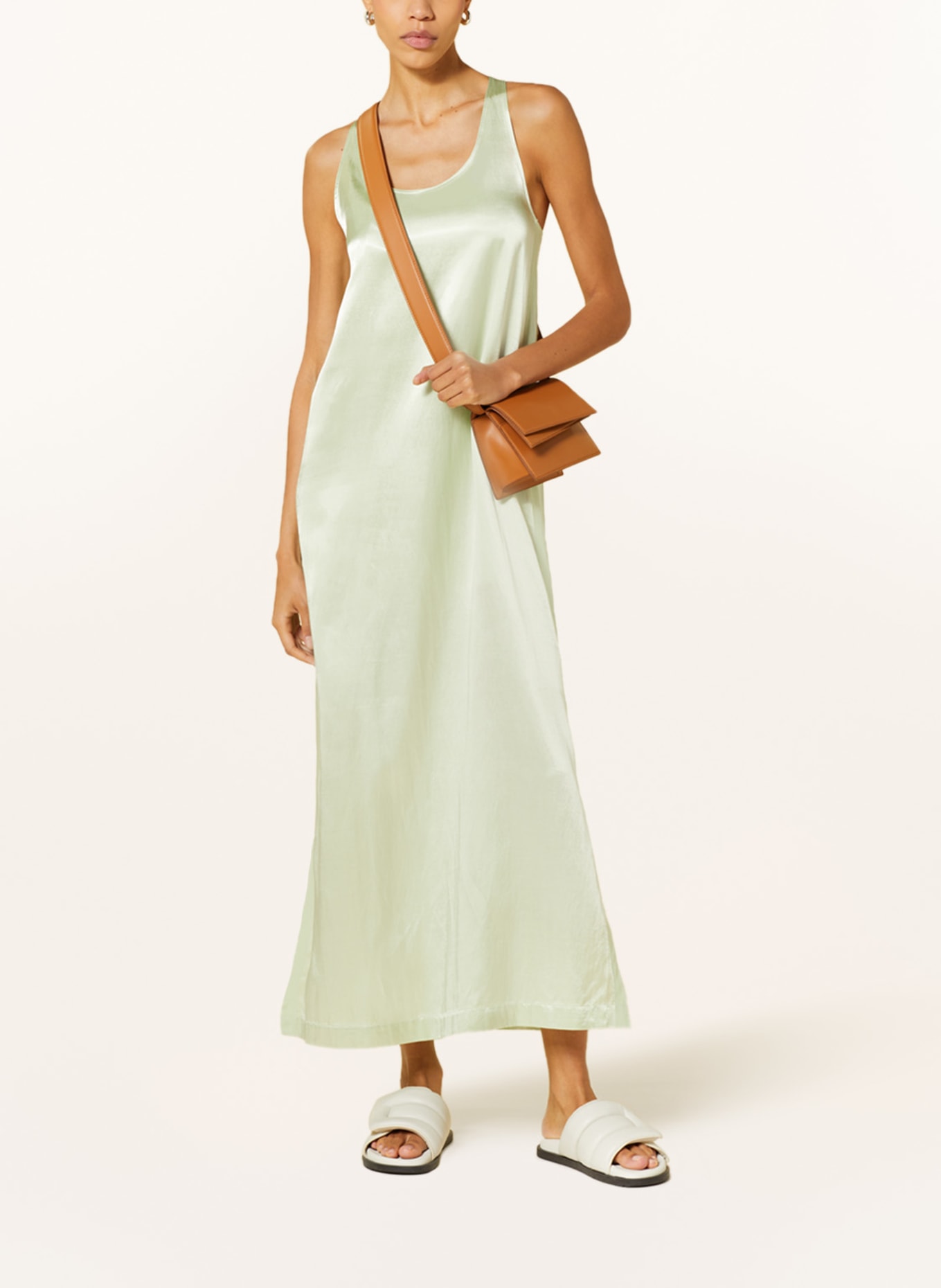 CLOSED Satin dress, Color: LIGHT GREEN (Image 2)