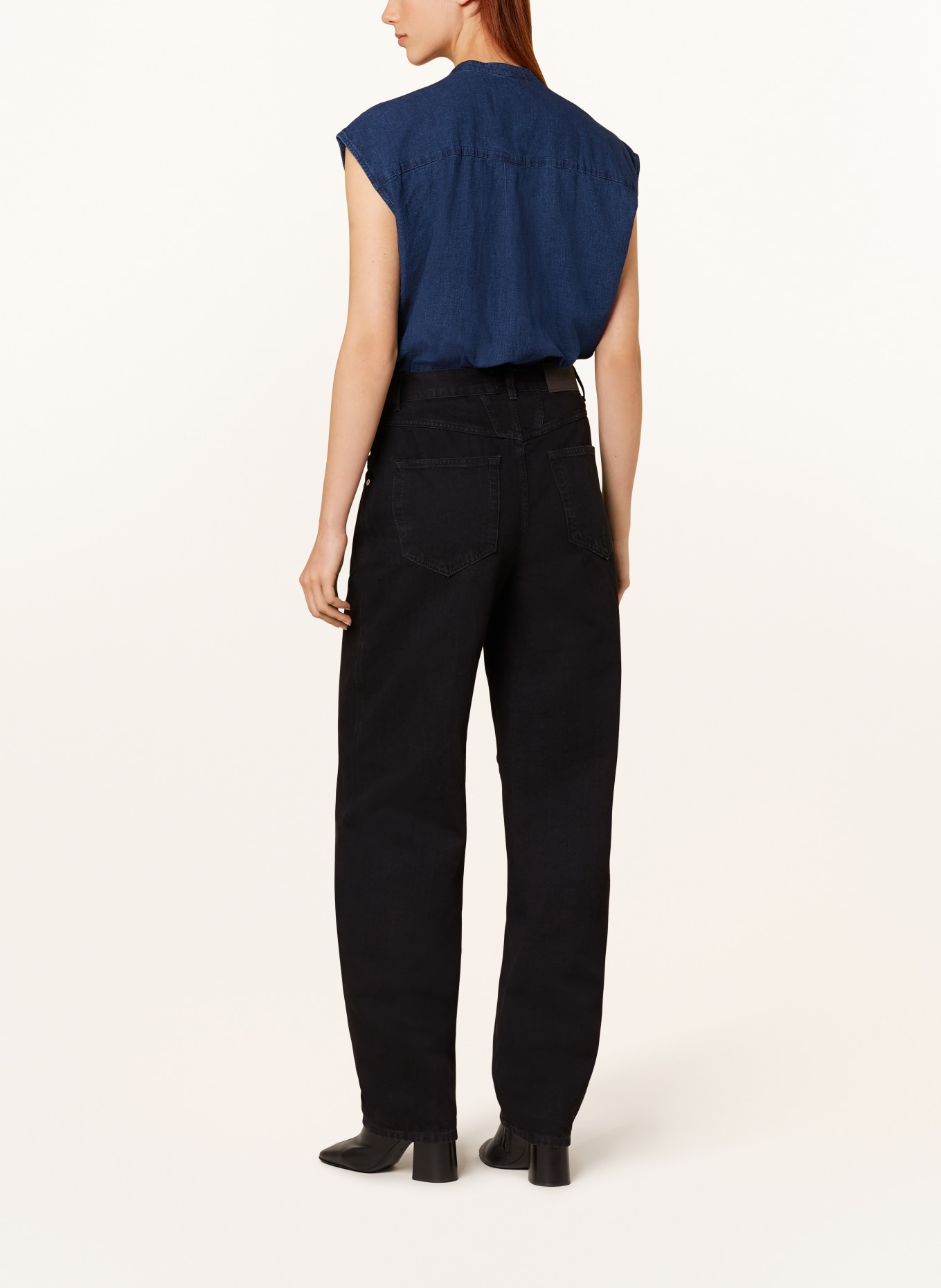 CLOSED Bluzka bez rękawów w stylu jeansowym, Kolor: GRANATOWY (Obrazek 3)