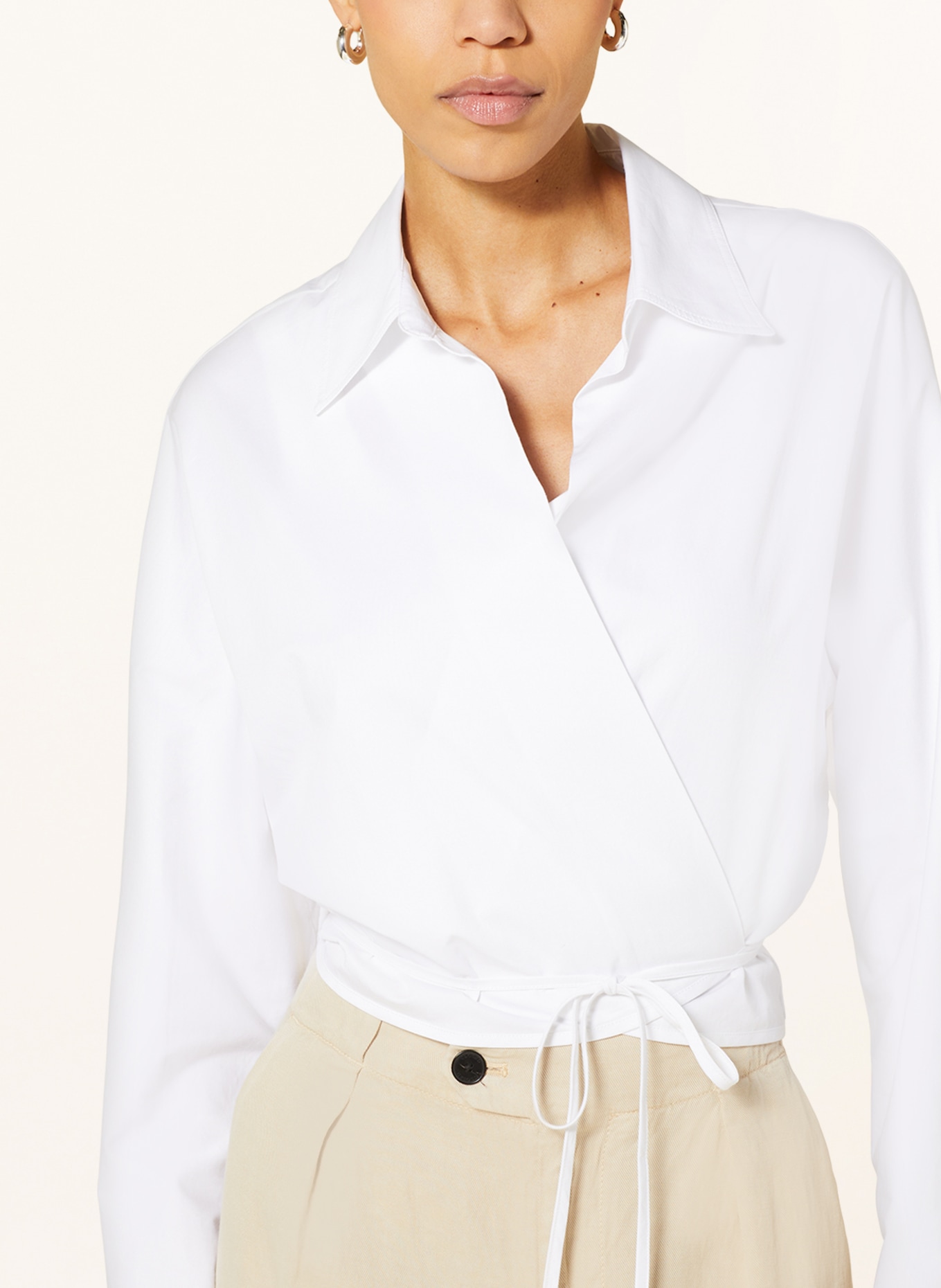 CLOSED Wrap blouse, Color: WHITE (Image 4)