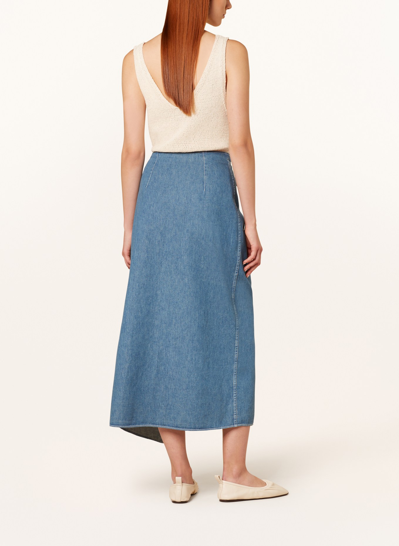 CLOSED Džínová zavinovací sukně, Barva: MBL MID BLUE (Obrázek 3)
