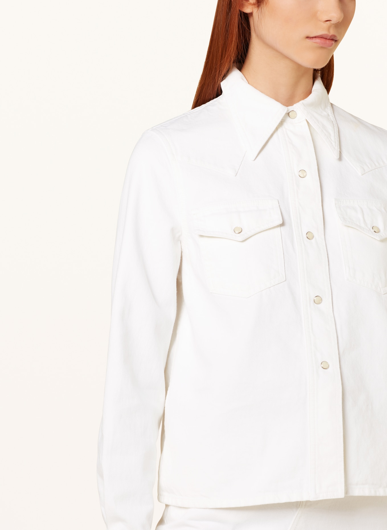 CLOSED Denim overshirt, Color: WHITE (Image 4)