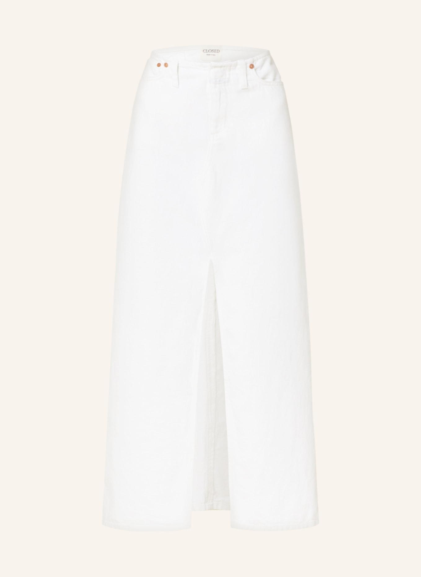 CLOSED Denim skirt, Color: WHITE (Image 1)