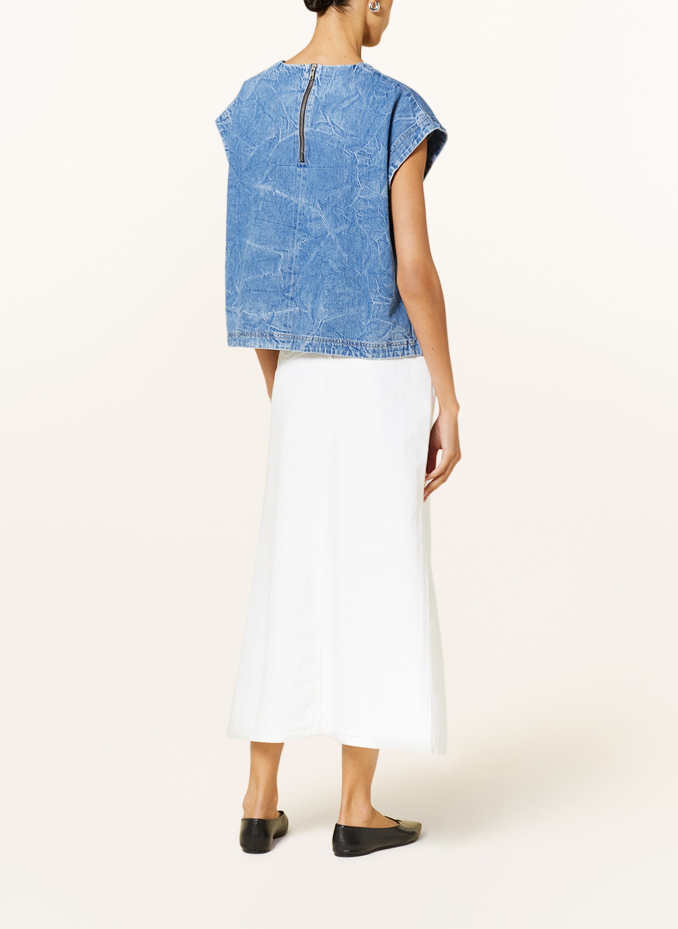 CLOSED Denim skirt, Color: WHITE (Image 3)