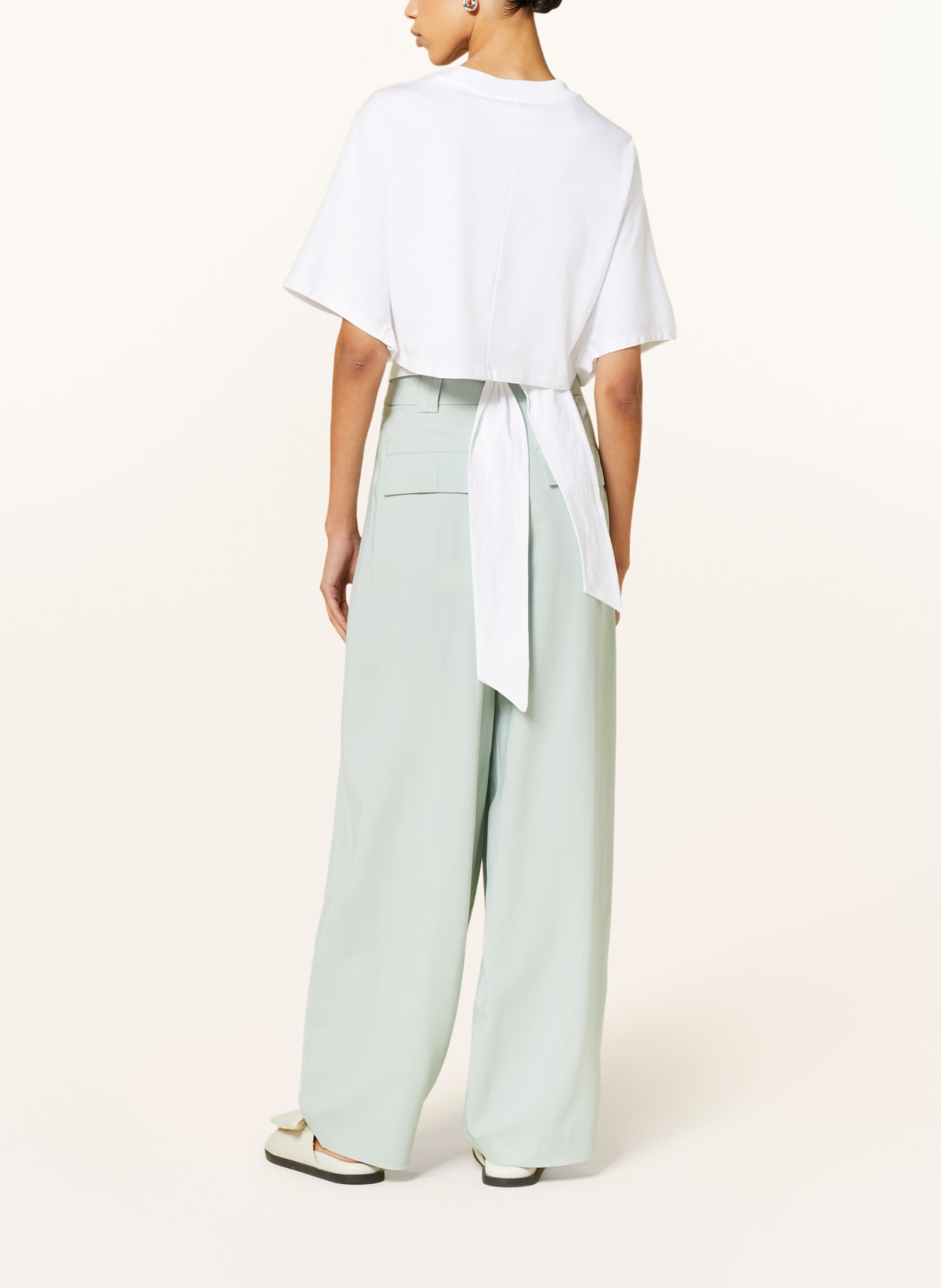 CLOSED T-shirt in wrap look, Color: WHITE (Image 3)