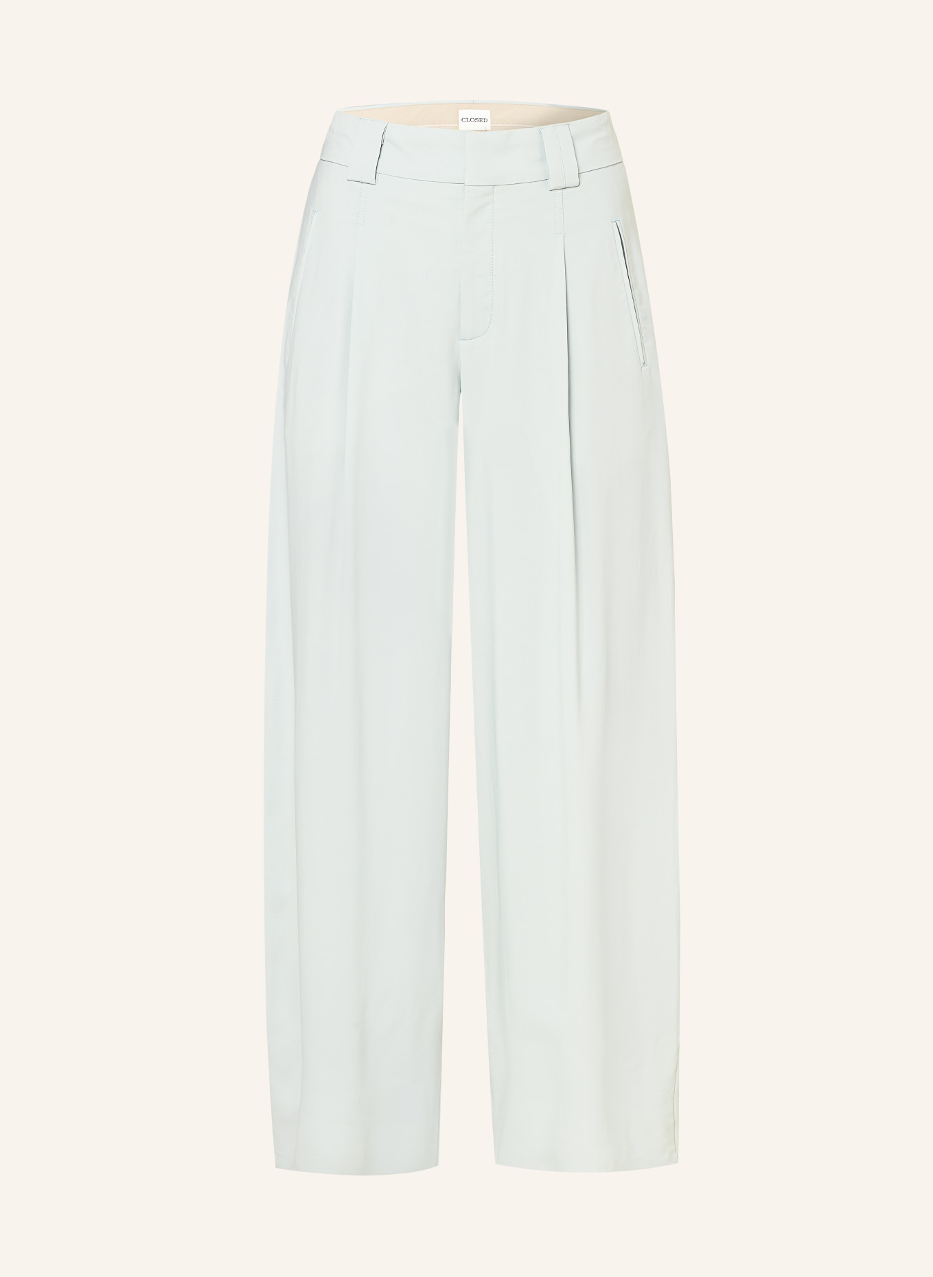 CLOSED Wide leg trousers WENDLYN, Color: LIGHT GREEN (Image 1)