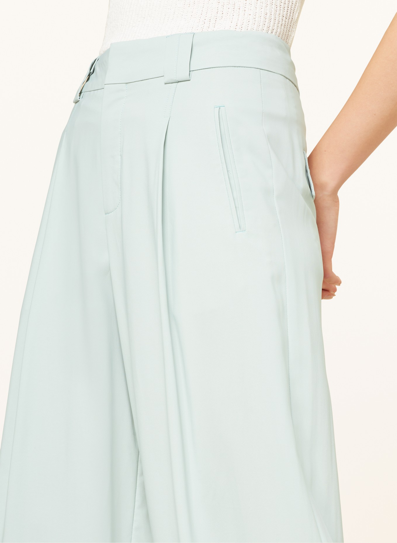 CLOSED Wide leg trousers WENDLYN, Color: LIGHT GREEN (Image 5)