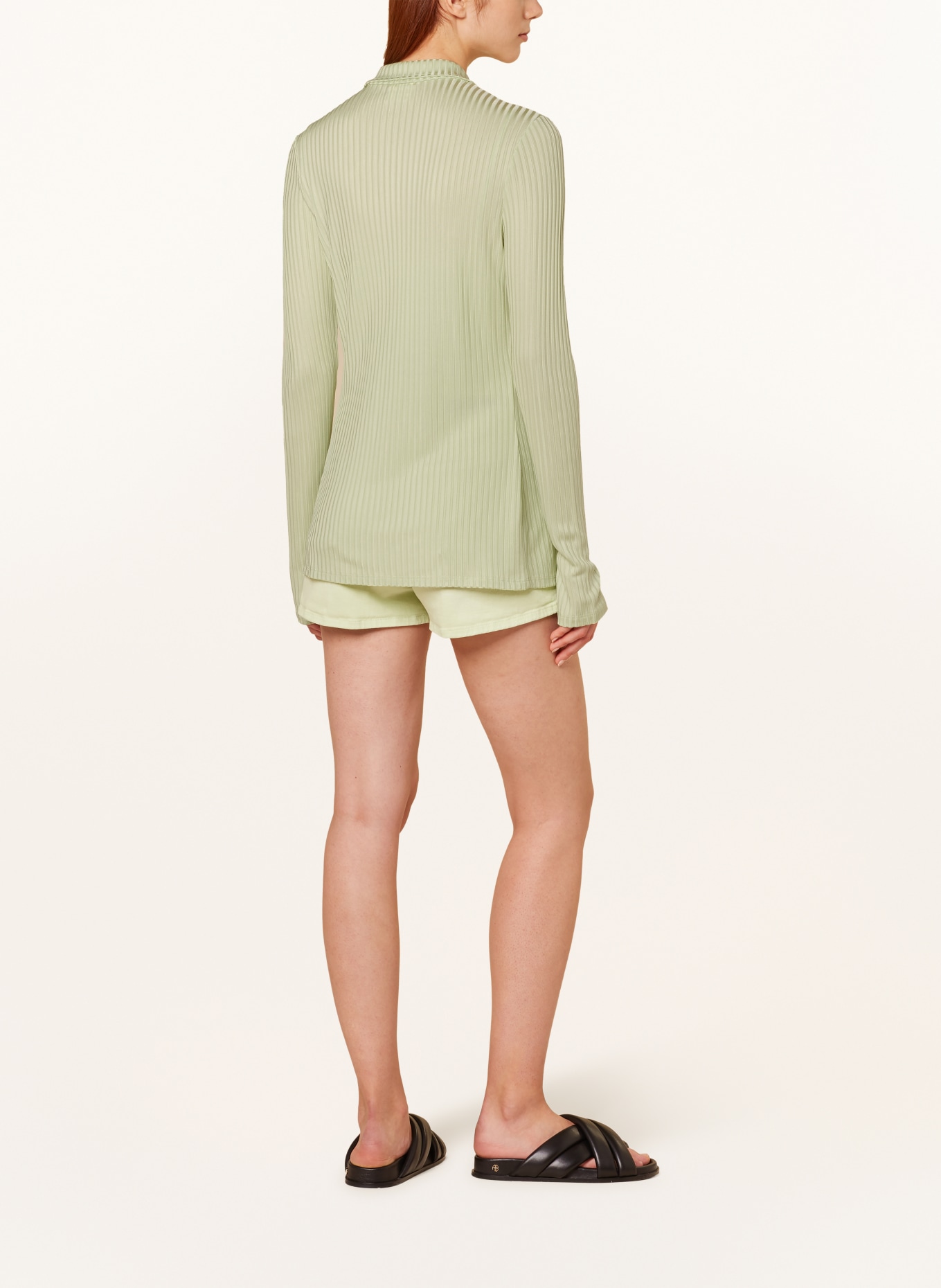 CLOSED Shirt blouse made of jersey, Color: LIGHT GREEN (Image 3)