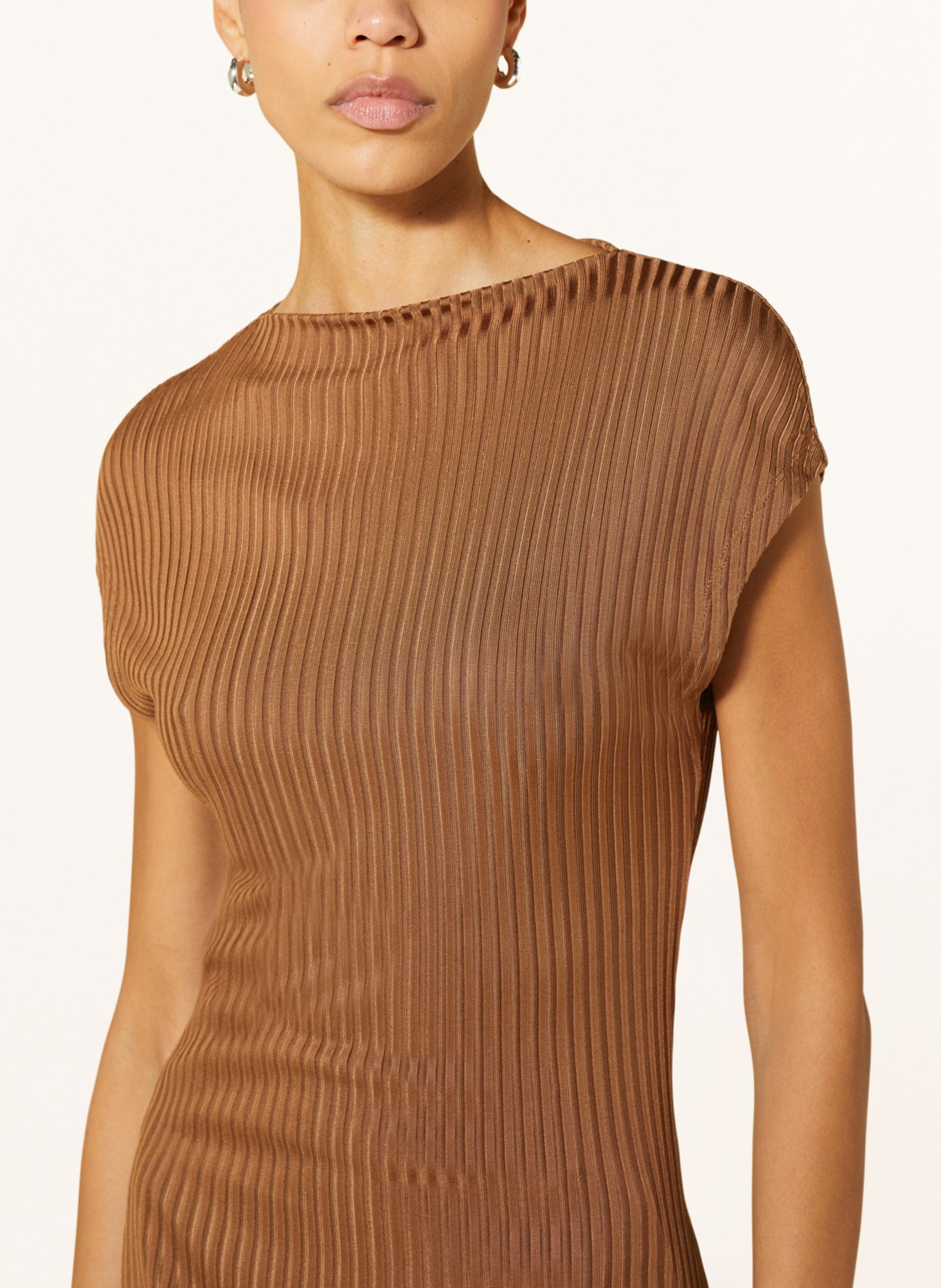 CLOSED Shirt blouse, Color: COGNAC (Image 4)