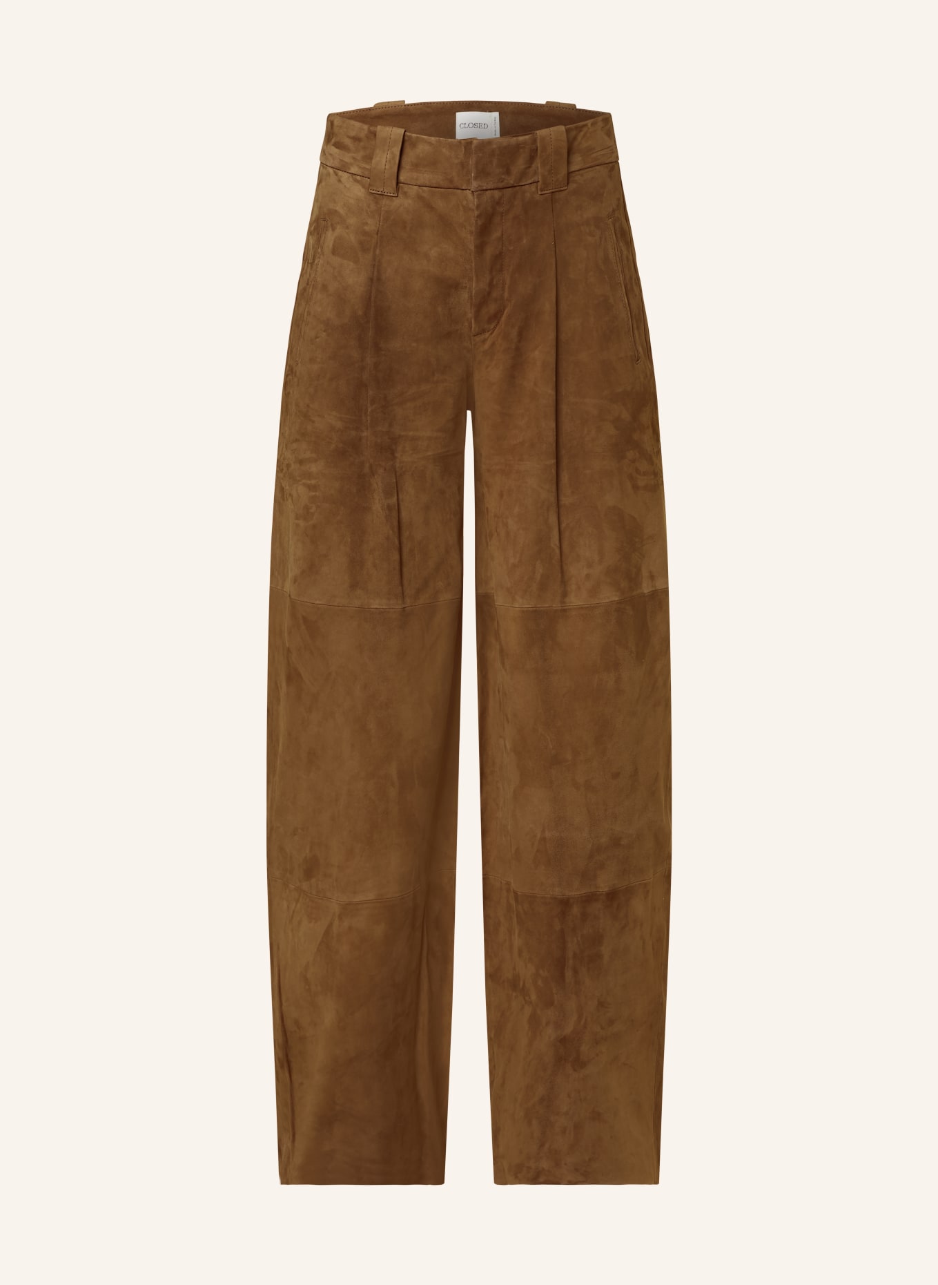 CLOSED Leather trousers WENDLYN, Color: BROWN (Image 1)