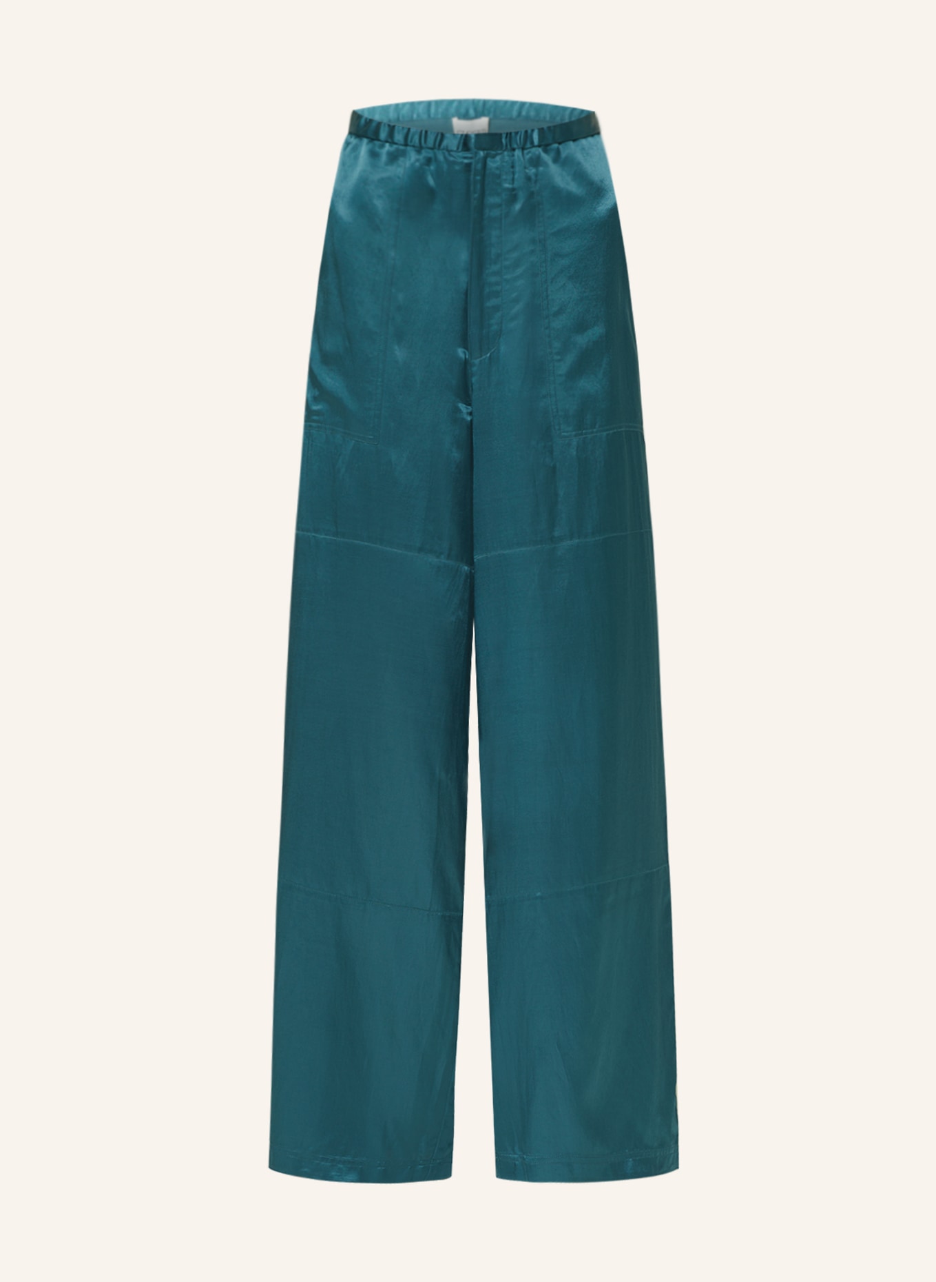 CLOSED Wide leg trousers WYNNETH in satin, Color: TEAL (Image 1)
