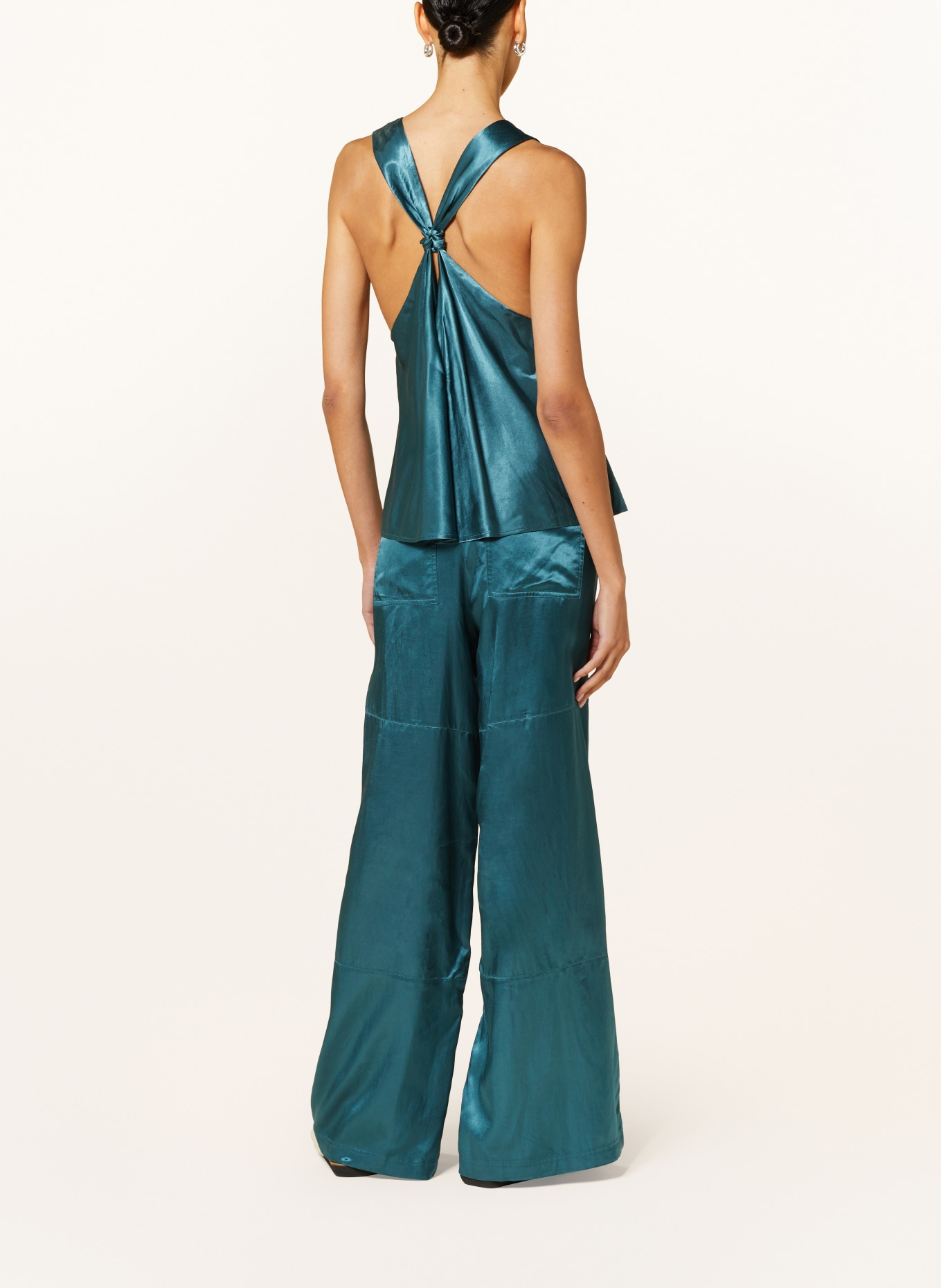 CLOSED Satin top, Color: TEAL (Image 3)