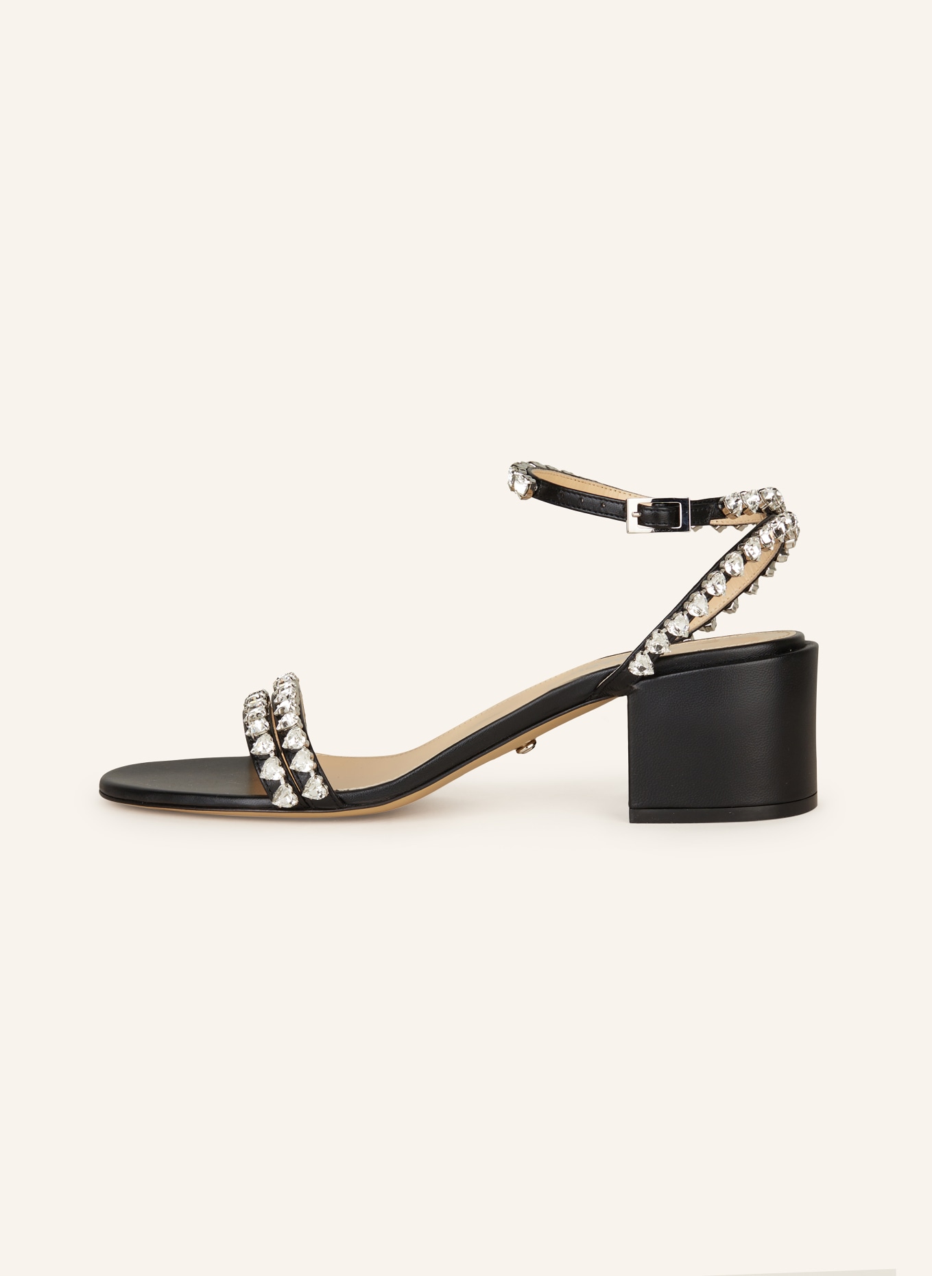 MACH & MACH Sandals AUDREY with decorative gems, Color: BLACK (Image 4)