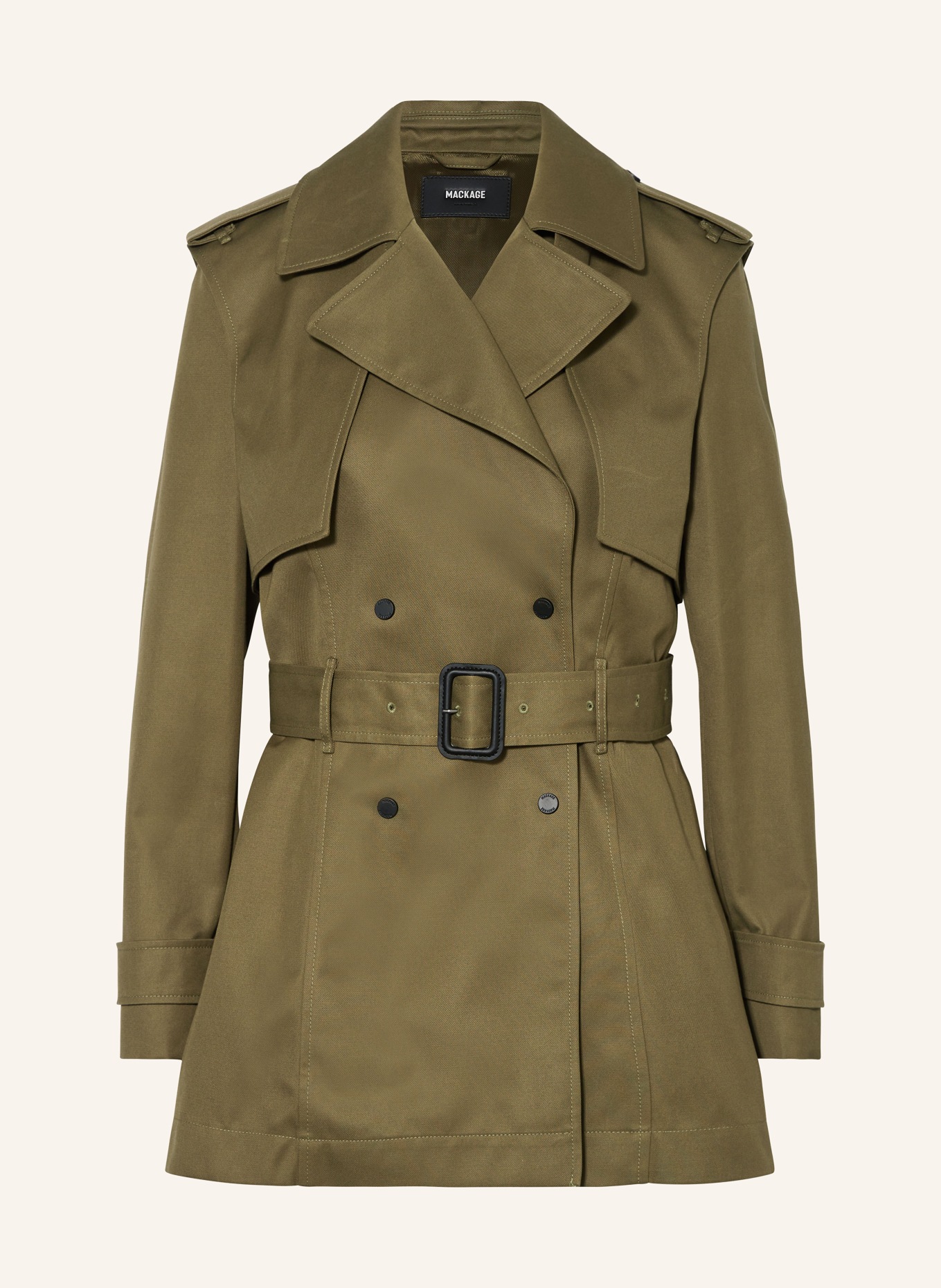 Mackage Trench coat ADVA, Color: OLIVE (Image 1)