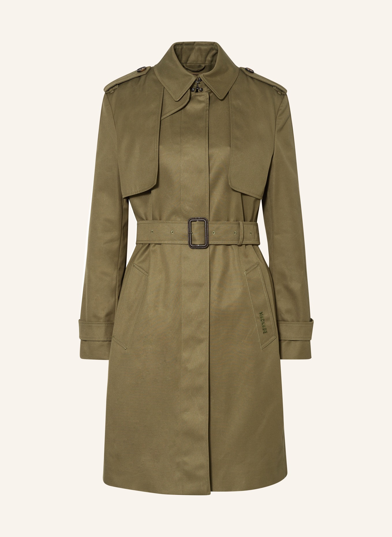 Mackage Trench coat WINN, Color: OLIVE (Image 1)